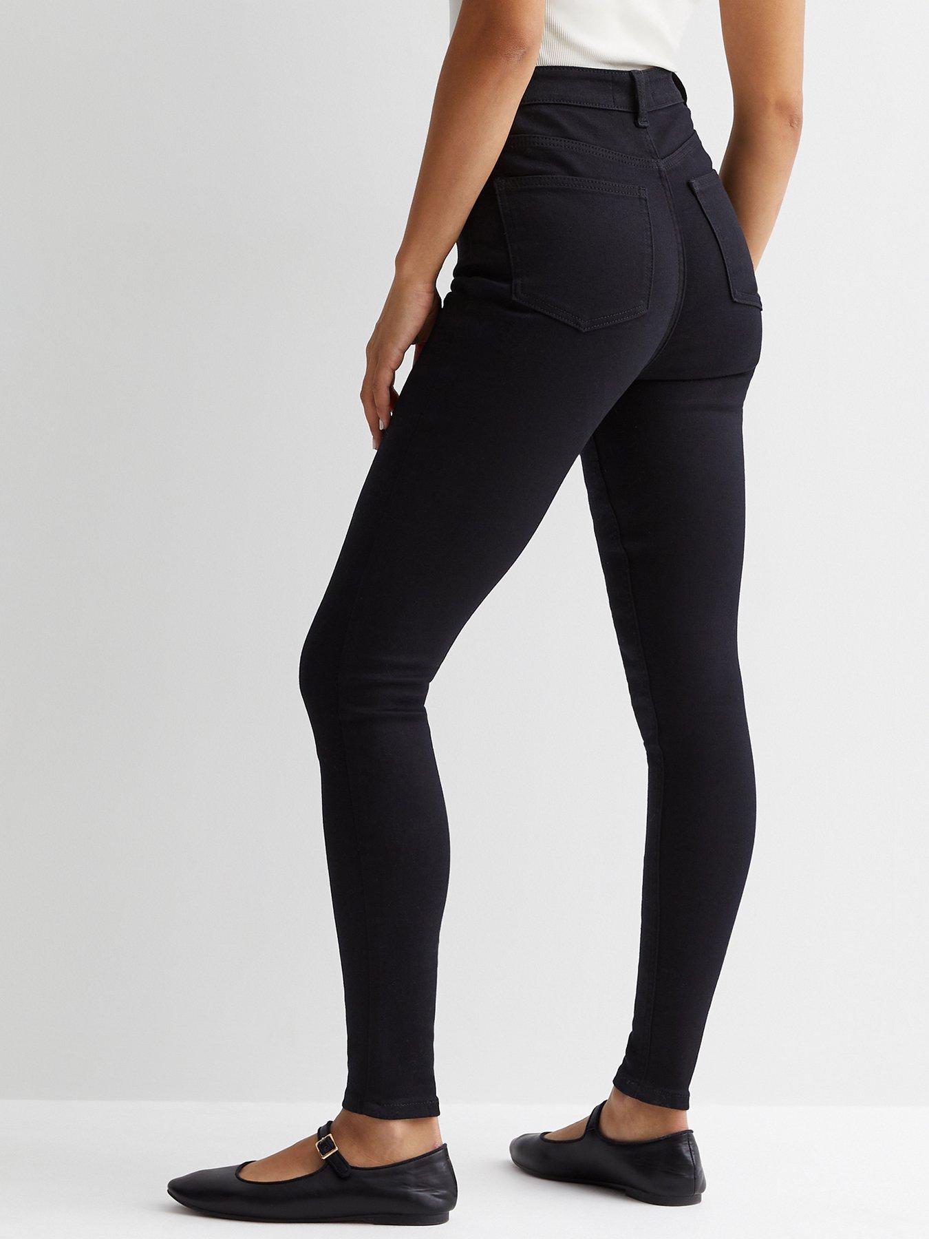 New Look Stay High Waist Hallie Super Skinny Jeans - Black | Very