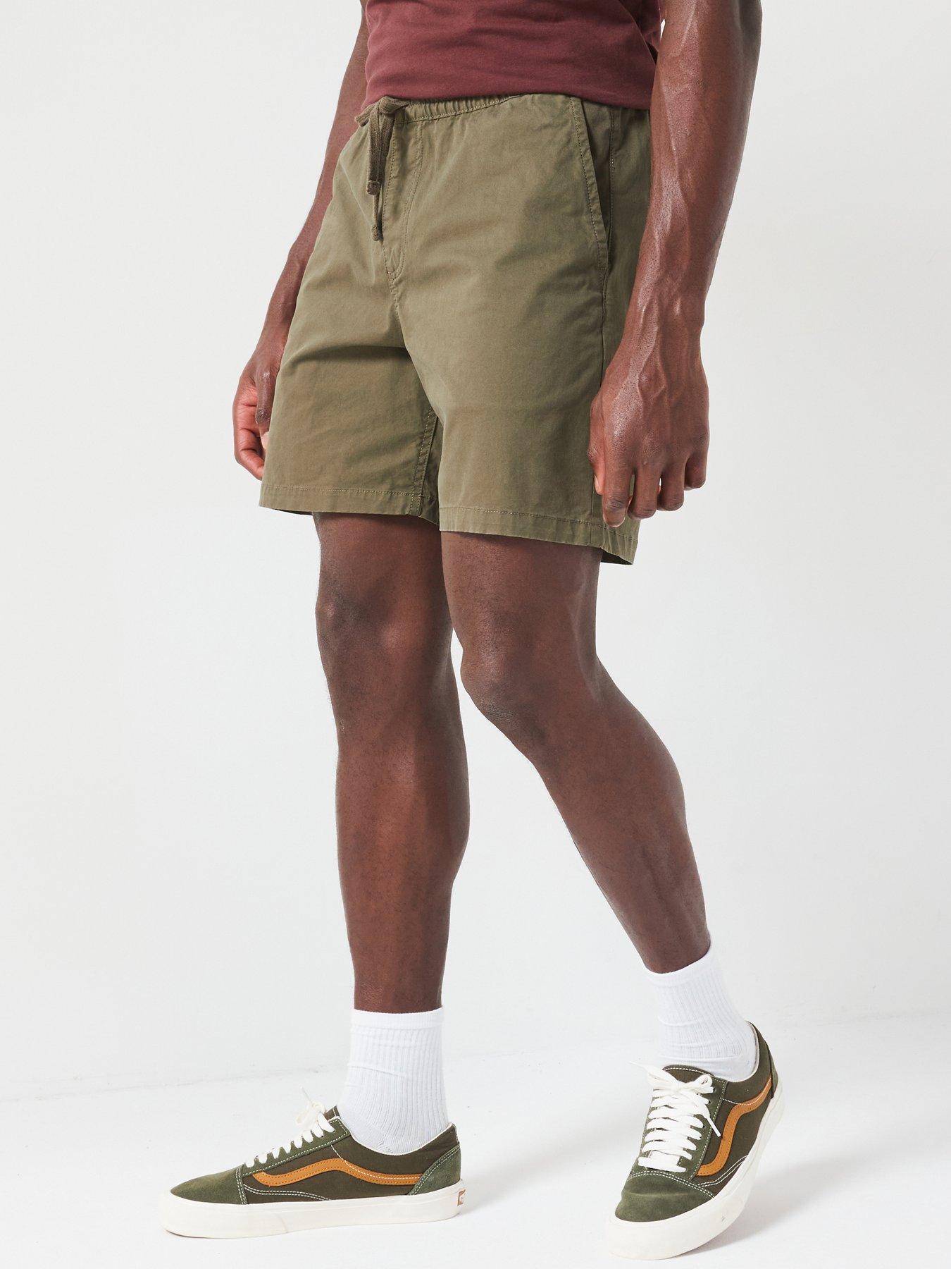 undefined Mens Range Relaxed Elastic Shorts - Green