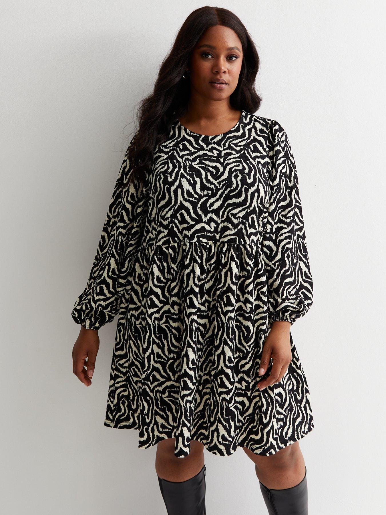 Leopard print dress on sale plus size uk