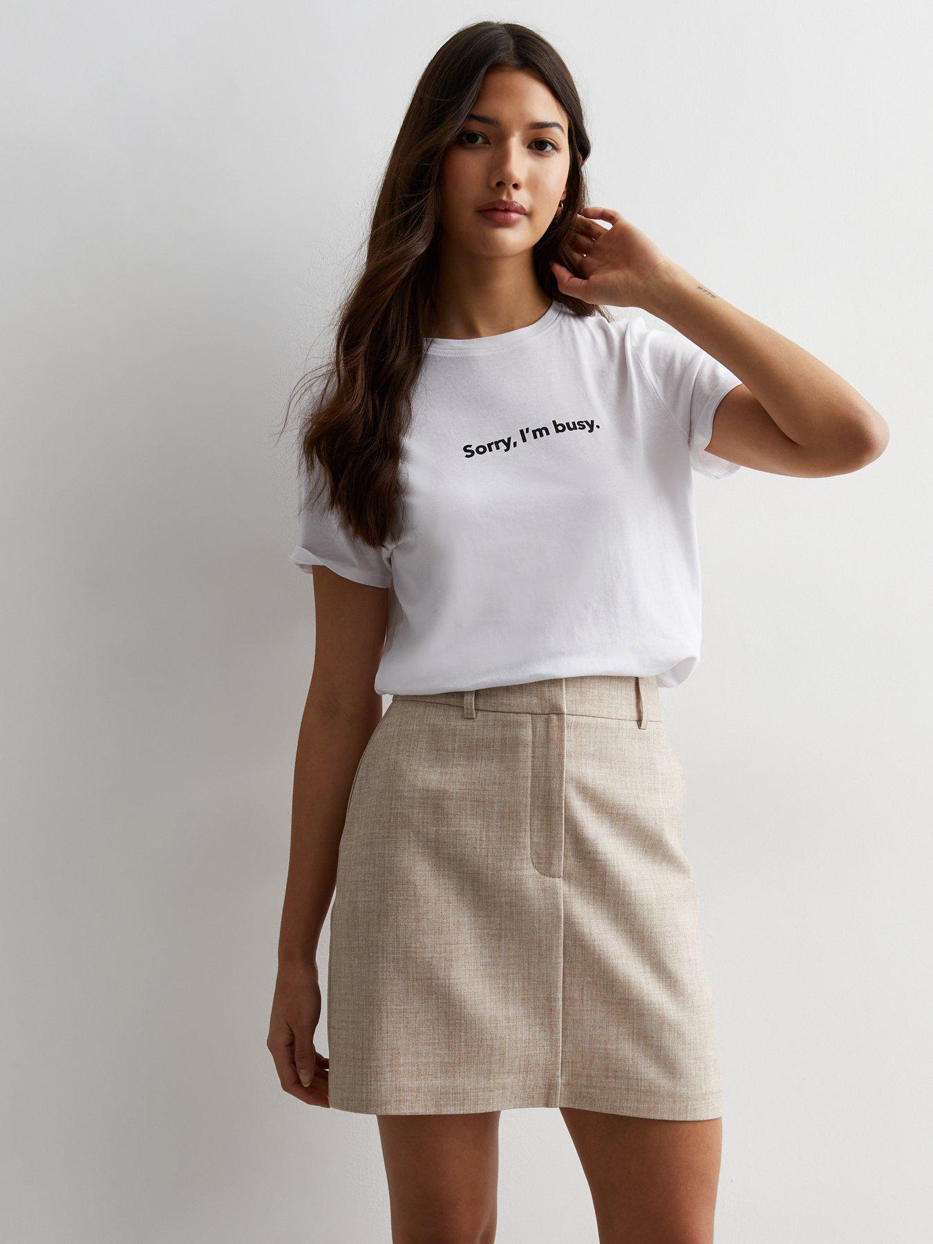 Beige skirt uk best sale