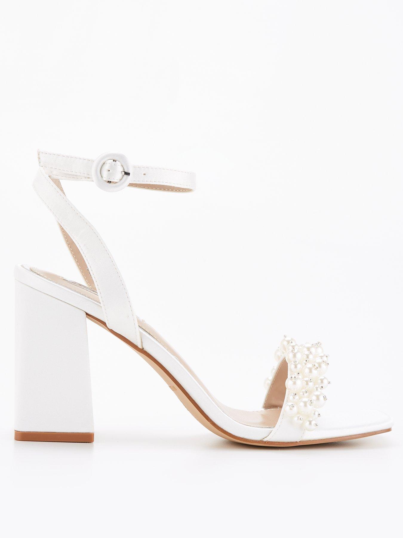 Short white clearance heels