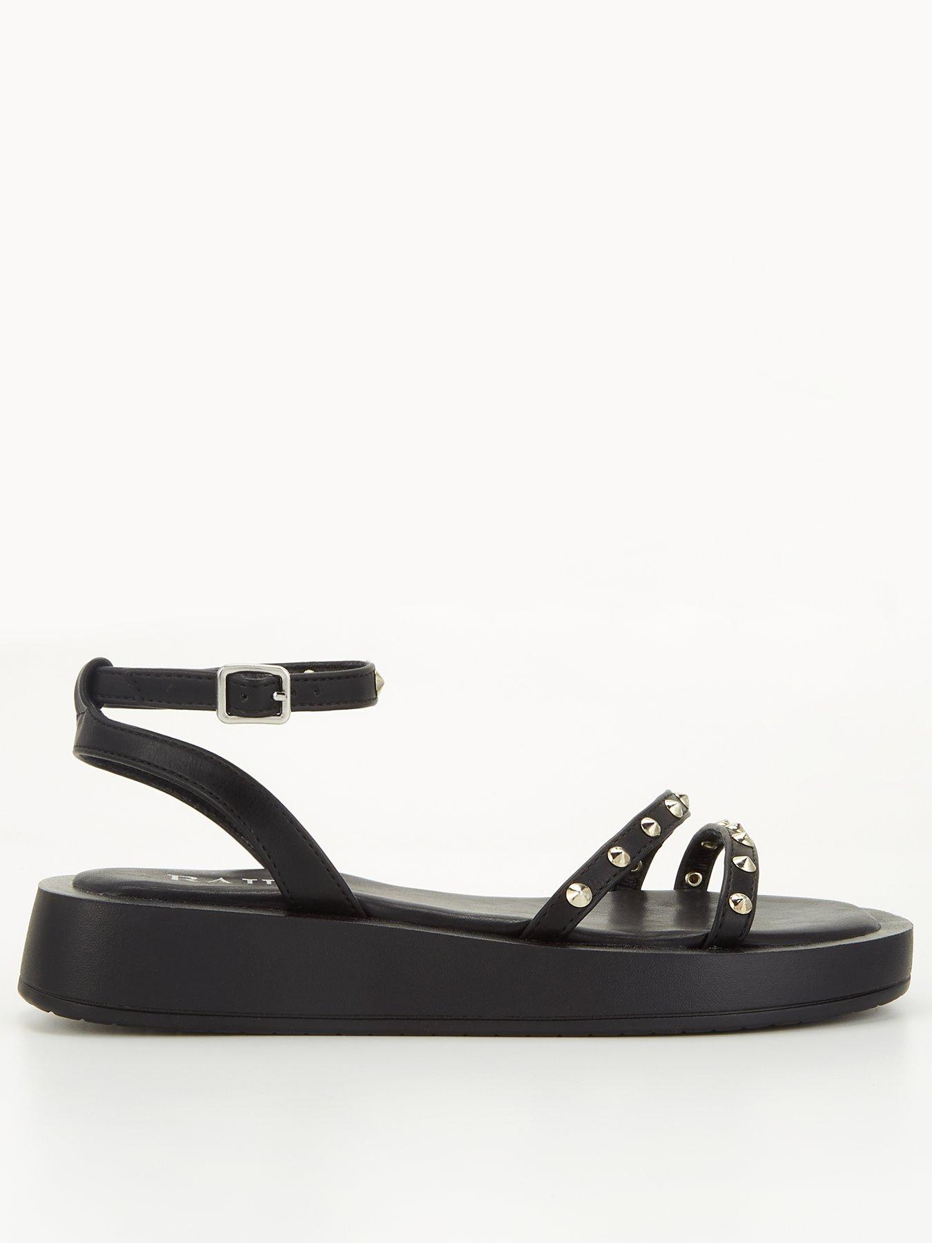 Raid Reeta Flatform Embellished Sandals Black Very