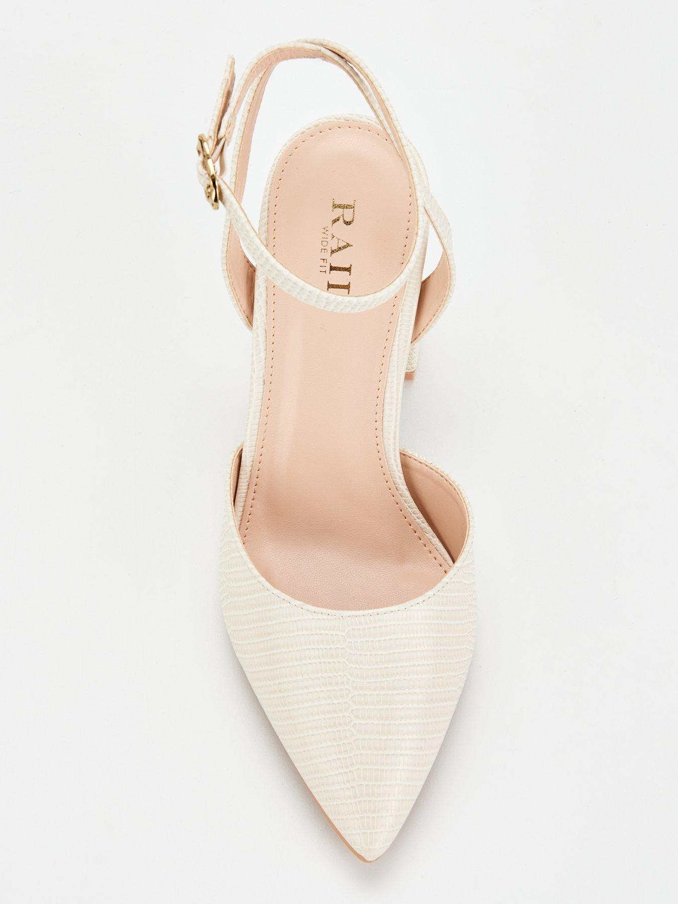 Cream heels wide fit on sale