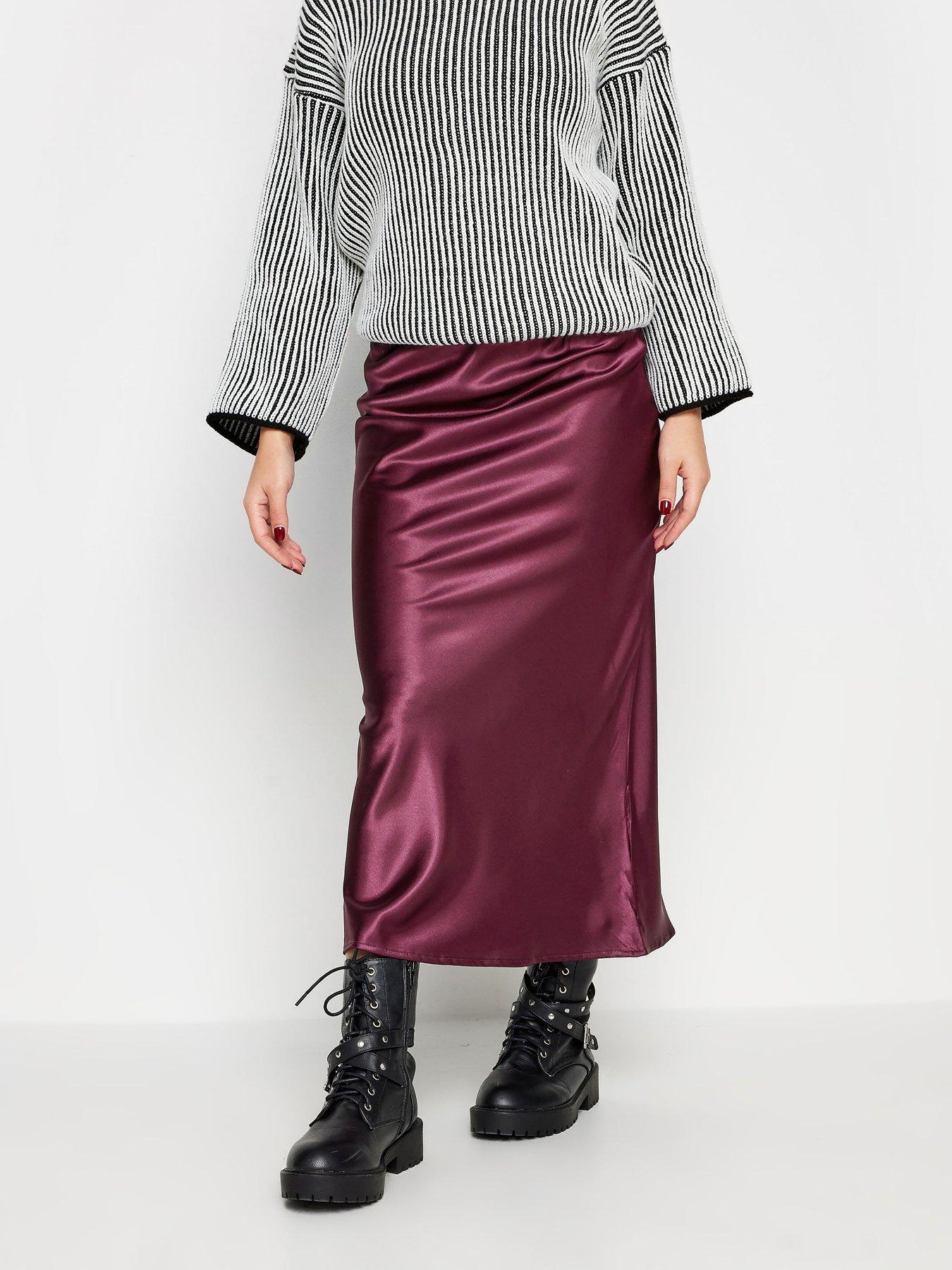 Petite satin skirt hotsell