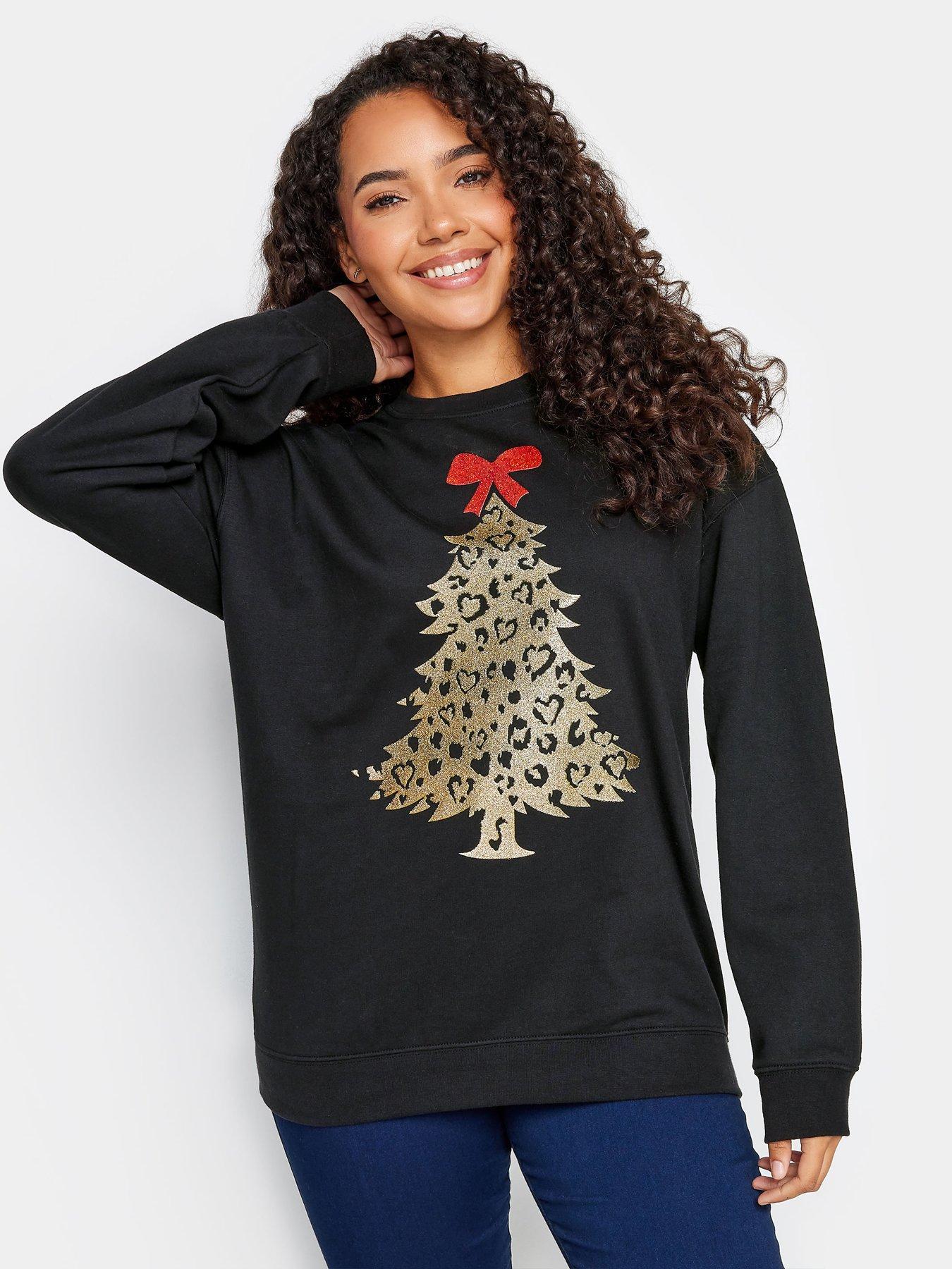 Christmas jumper with outlet red bow