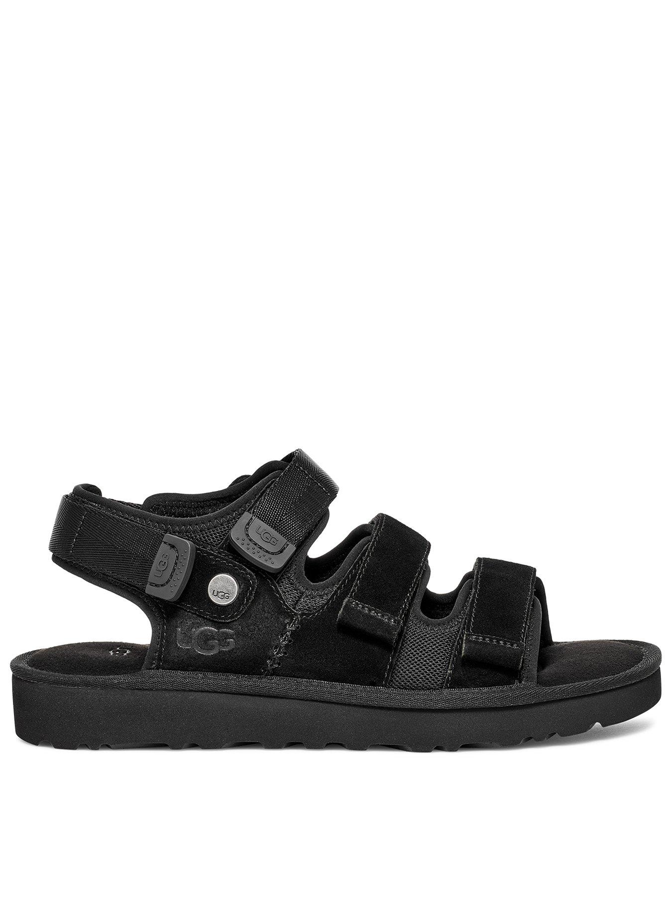 UGG Goldencoast Multistrap Sandal - Black, Black, Size 9, Men