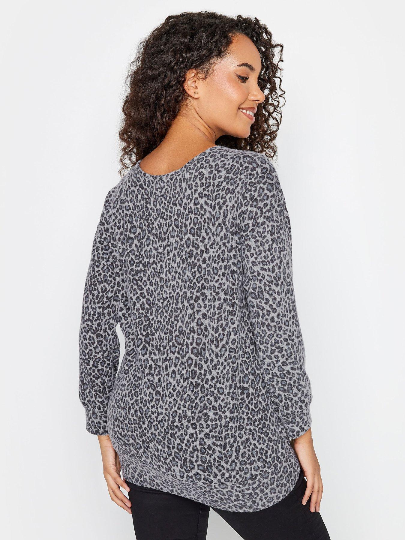 Grey animal print on sale jumper