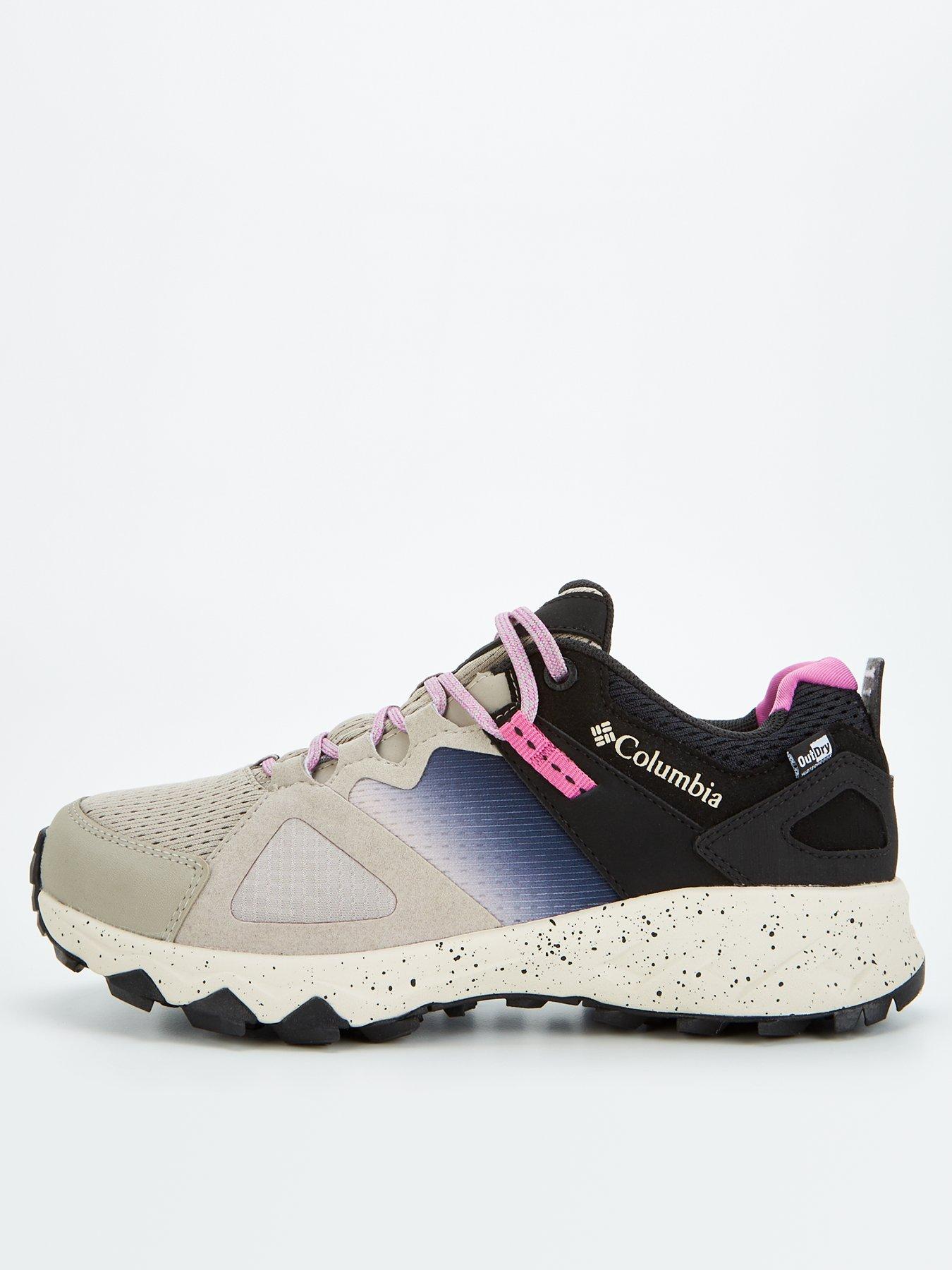 Columbia Womens Peakfreak Hera Outdry Waterproof Hiking Shoes Grey pink Very