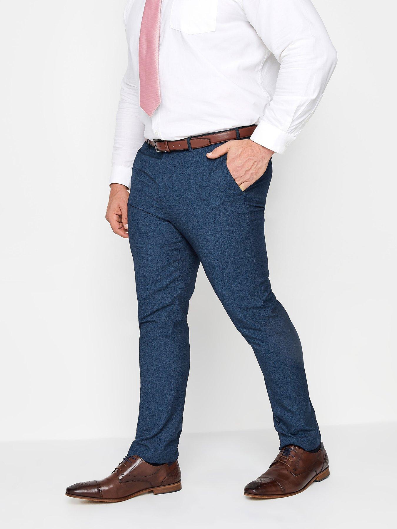 Image 1 of 2 of BadRhino Wedding Trousers - Blue