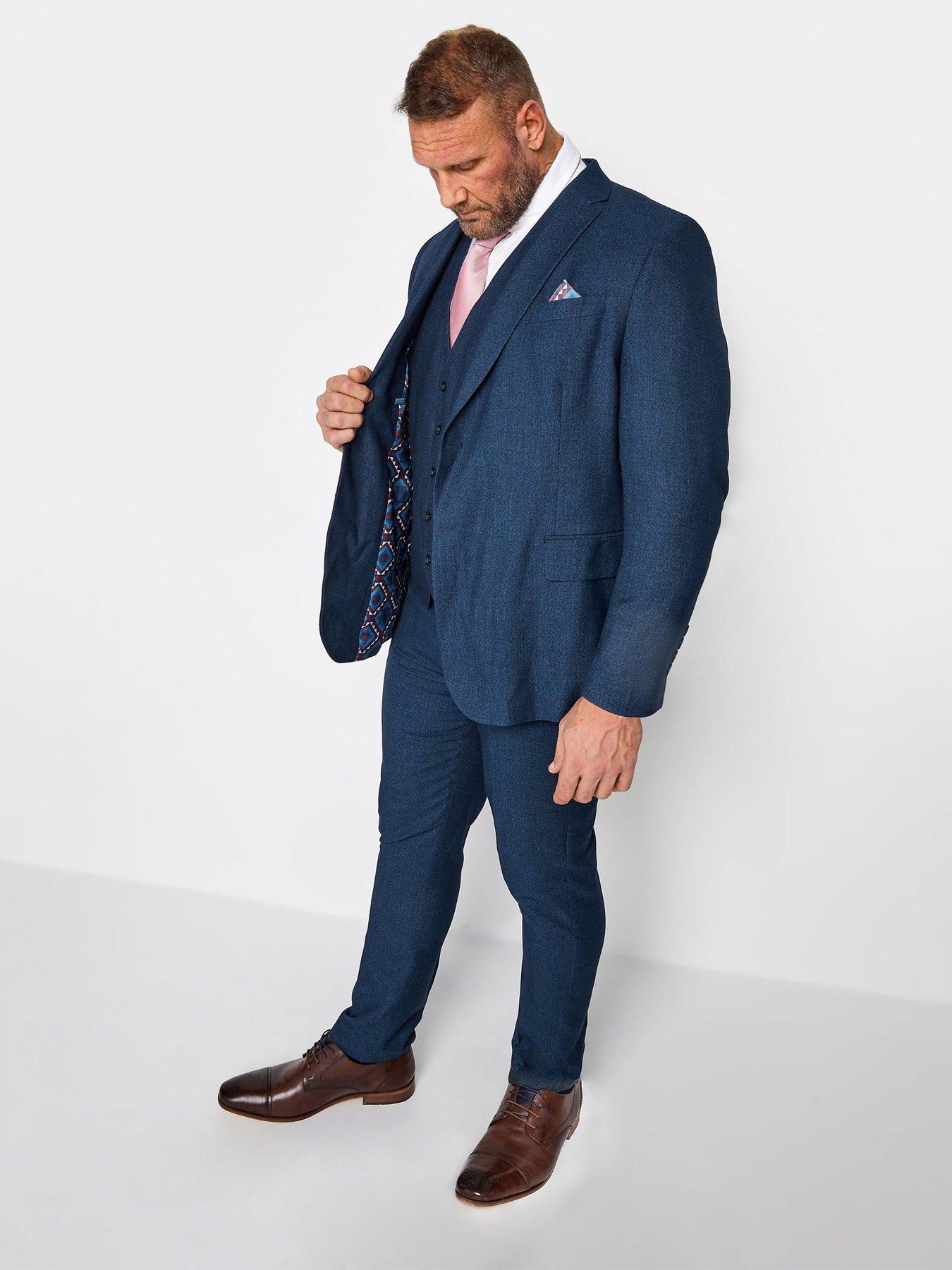 Image 2 of 2 of BadRhino Wedding Trousers - Blue
