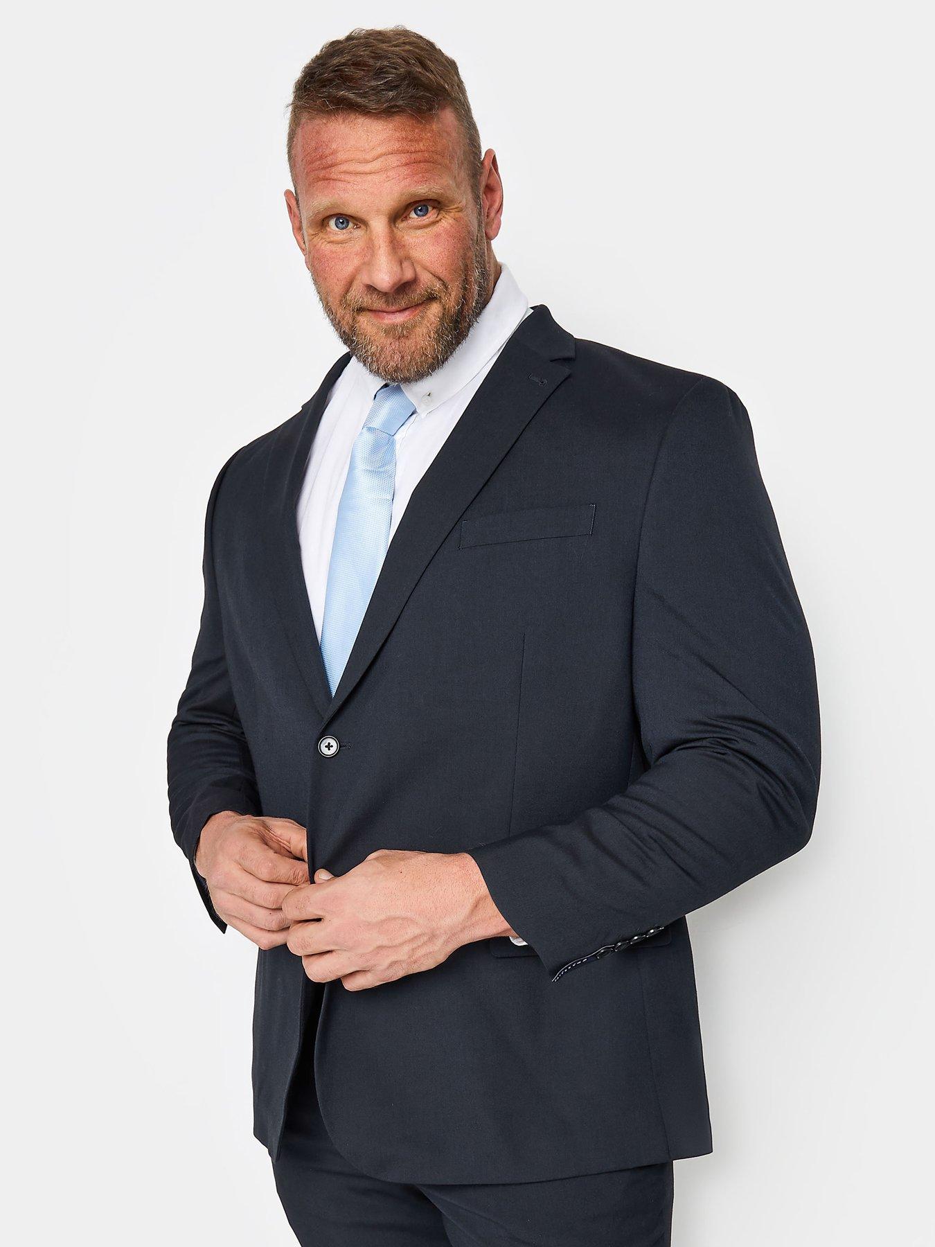 Image 1 of 2 of BadRhino Plain Suit Jacket - Blue