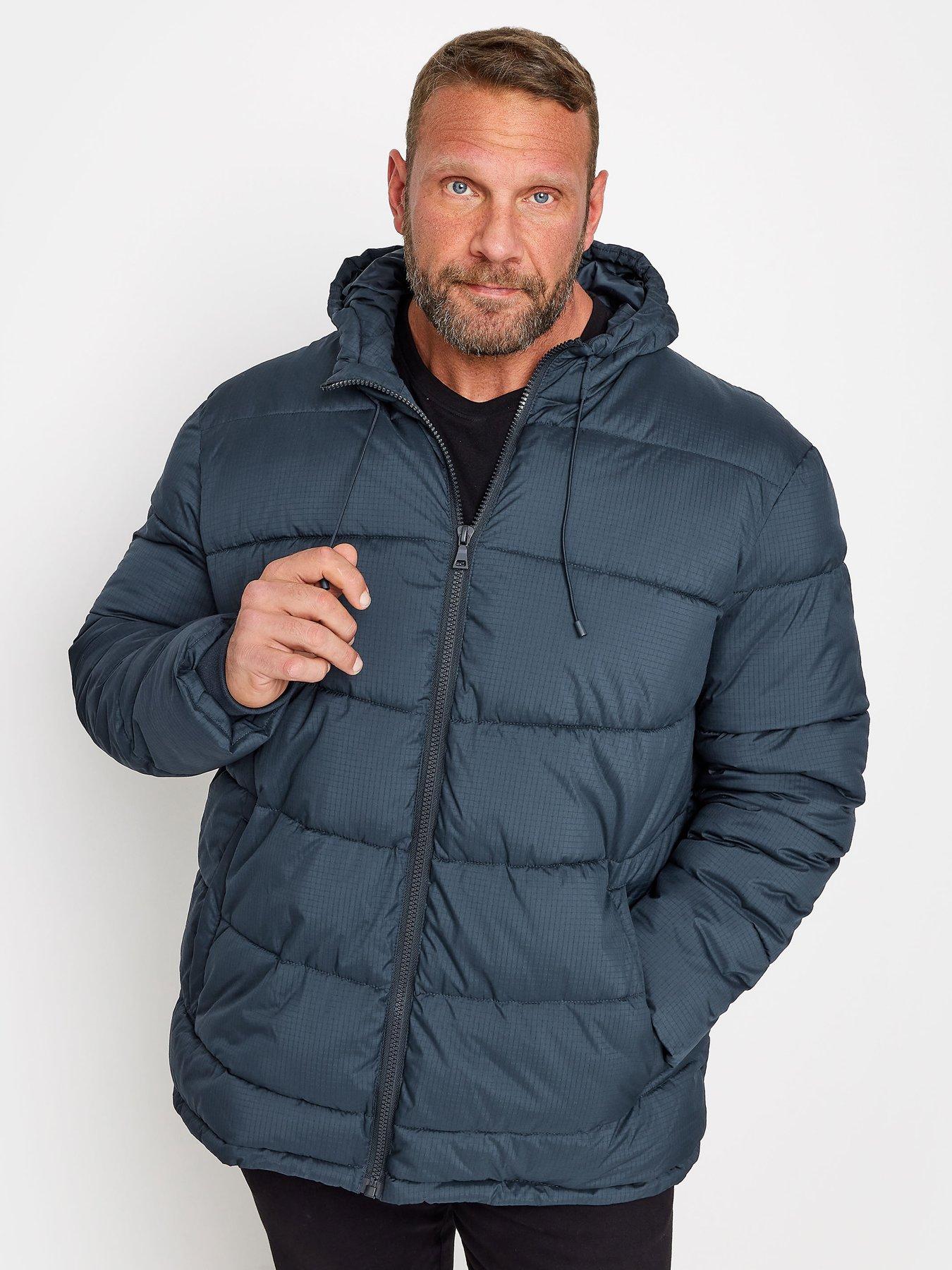 Mens tall hot sale quilted jacket