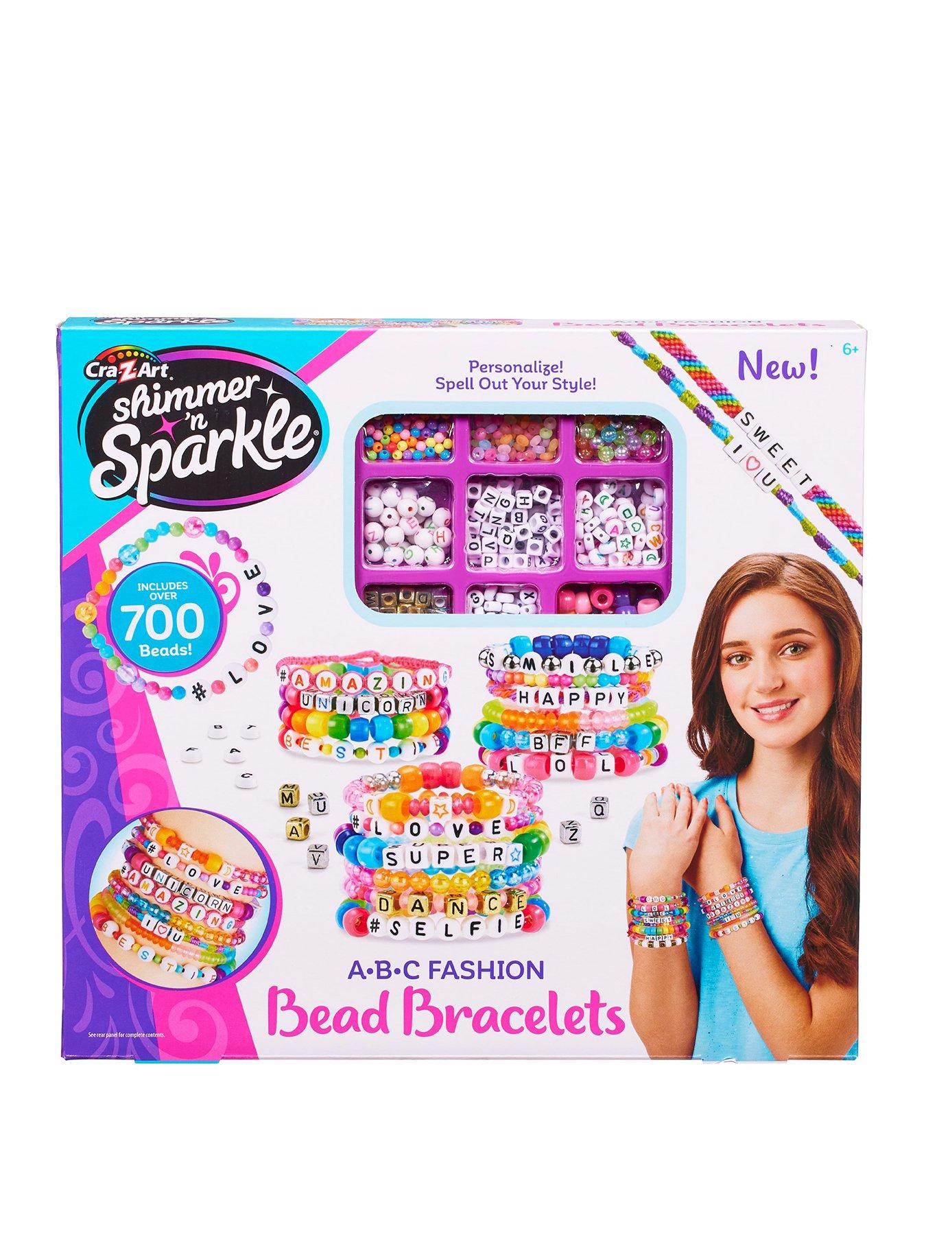 Image 1 of 7 of Shimmer & Sparkle ABC Fashion Bead Bracelets