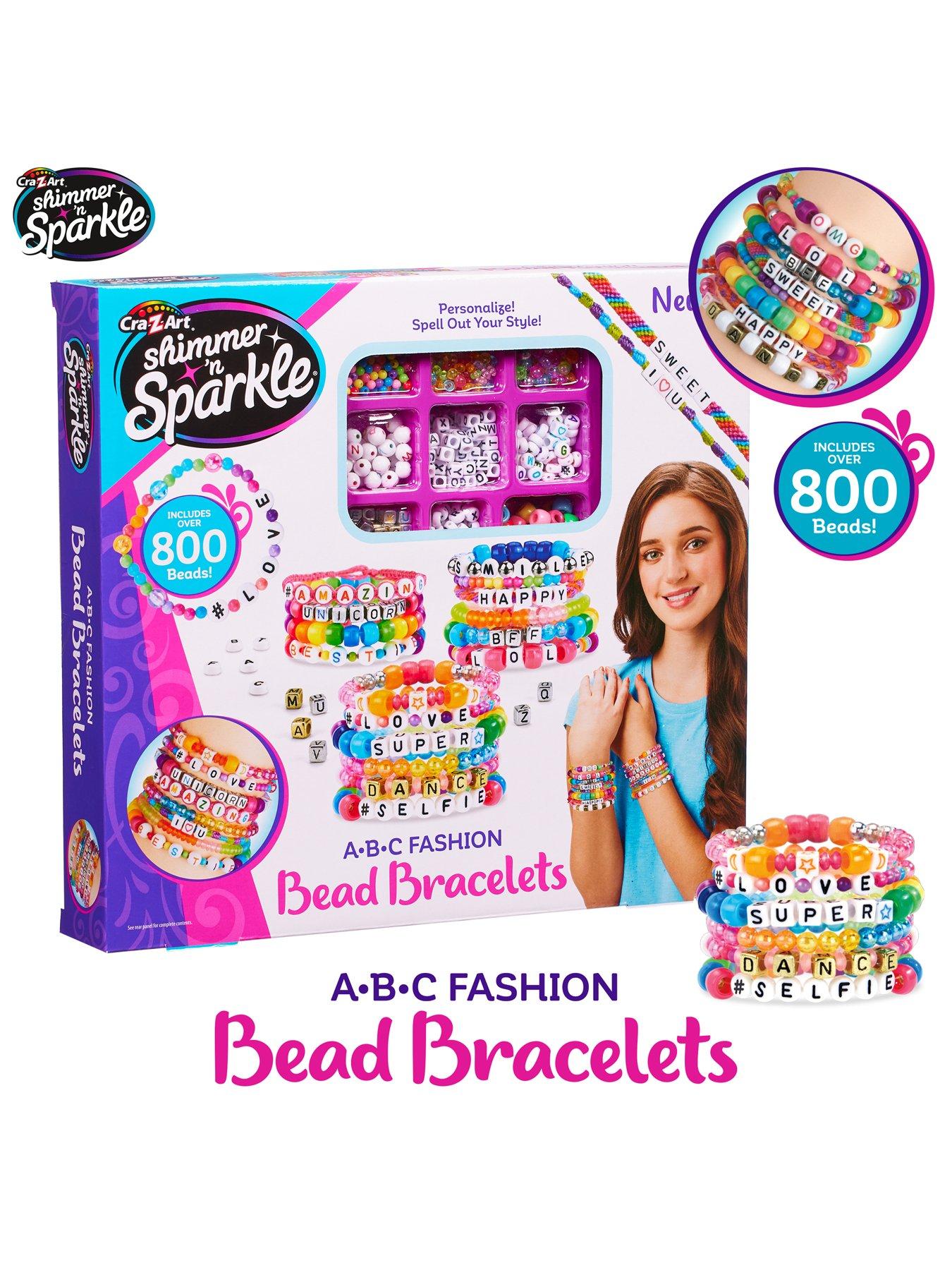 Image 4 of 7 of Shimmer & Sparkle ABC Fashion Bead Bracelets