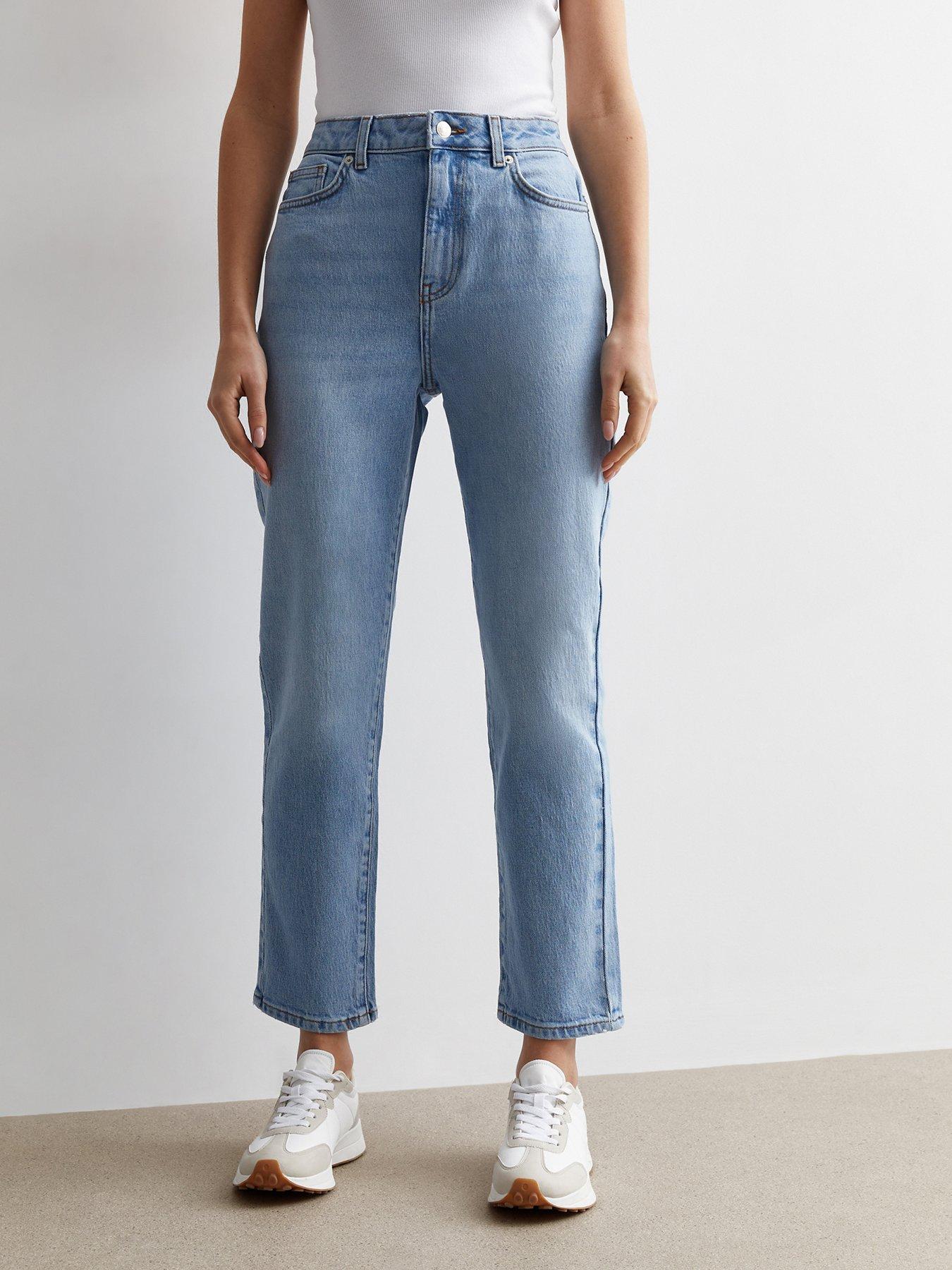 New Look Blue Ankle Grazing Hannah Straight Leg Jeans