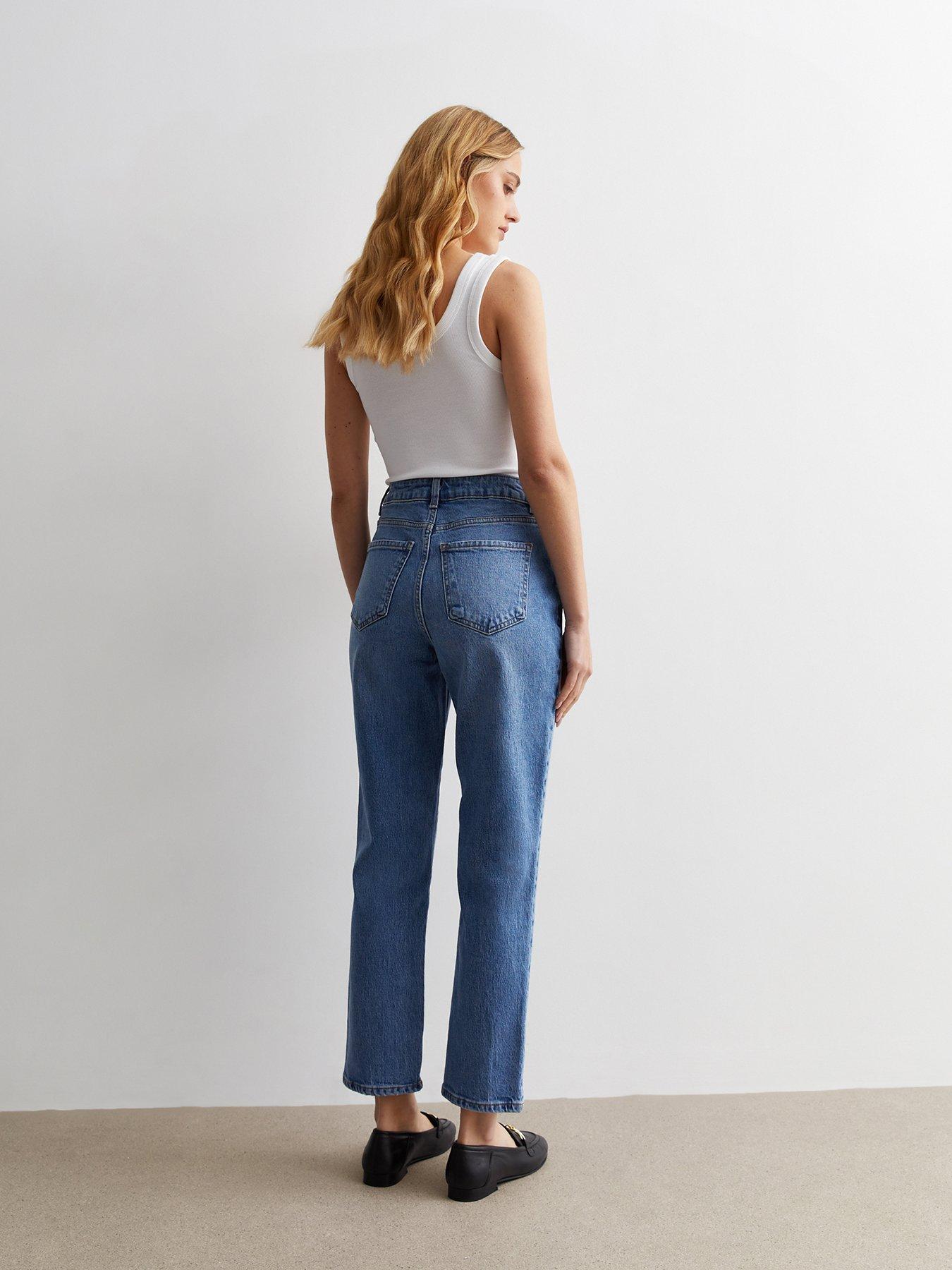 New Look Blue Hannah Straight Leg Jeans