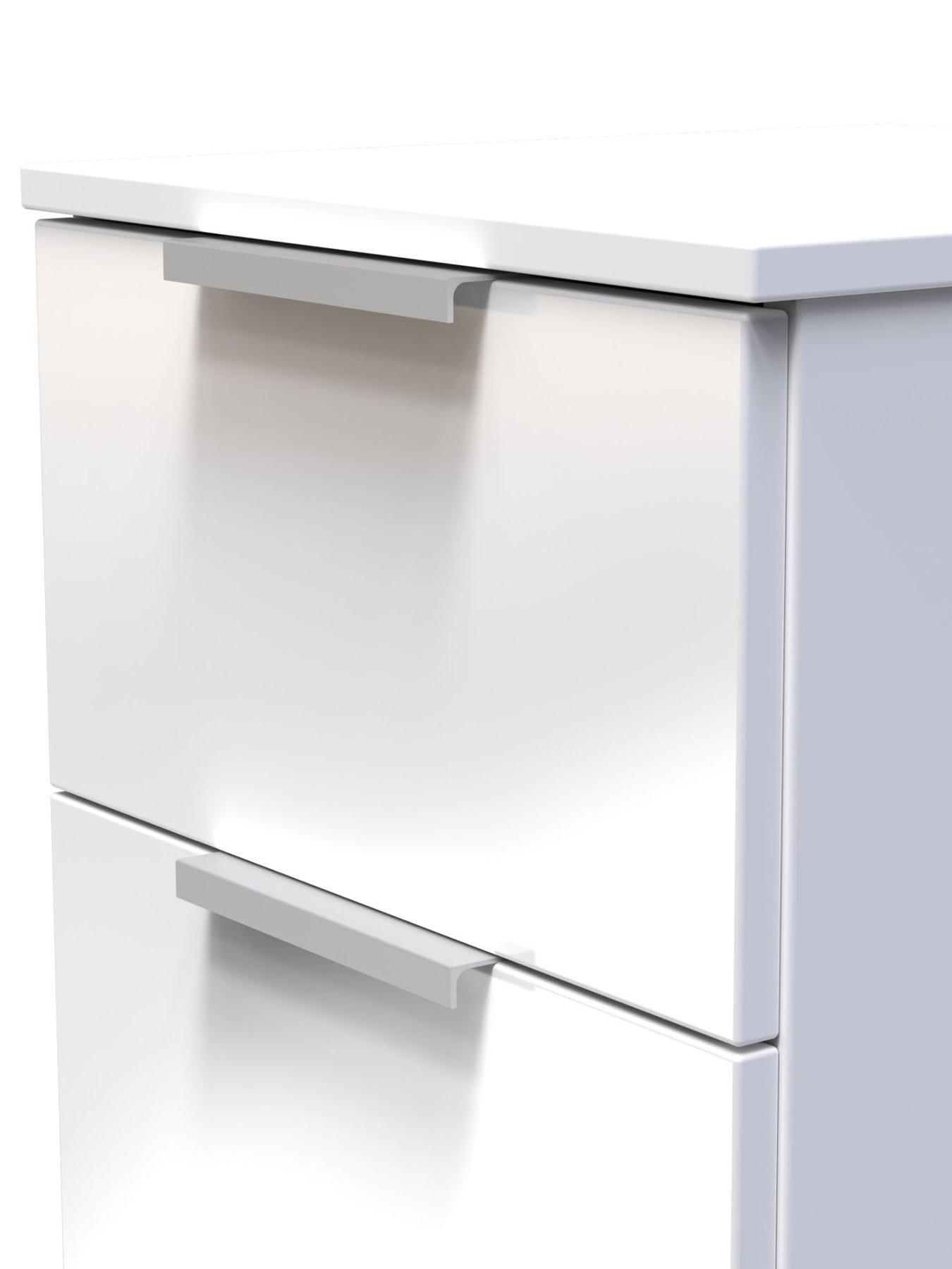 Image 4 of 6 of SWIFT Adair Ready Assembled 5 Drawer Tallboy - Matt&nbsp;White