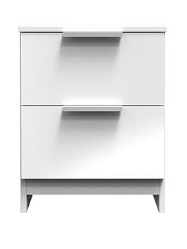 Product photograph of Swift Adair Ready Assembled 2 Drawer Bedside Cabinet from very.co.uk