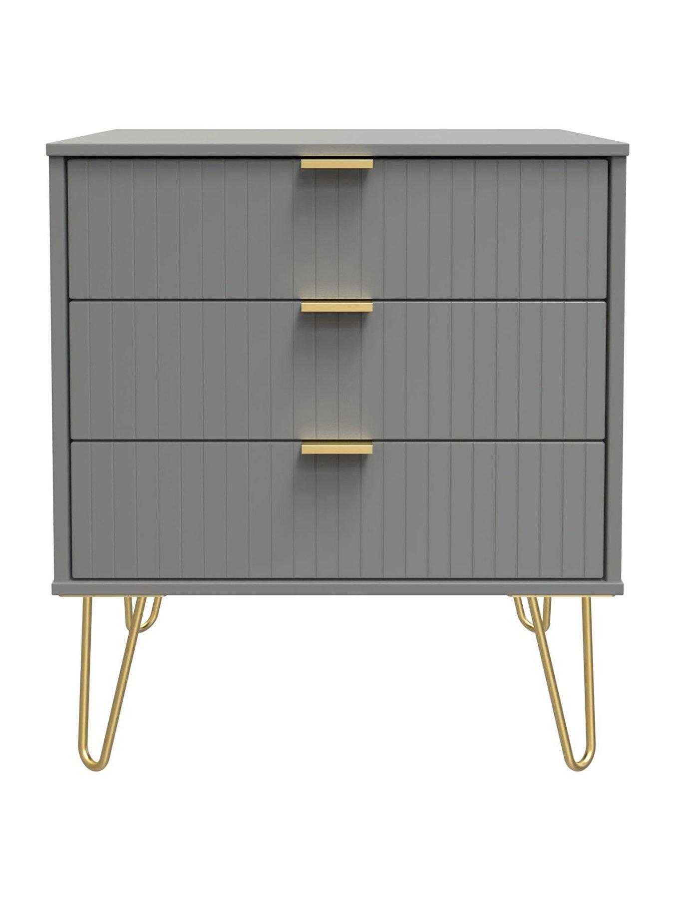 Image 2 of 6 of SWIFT Andie Ready Assembled&nbsp;3 Drawer Chest - Grey