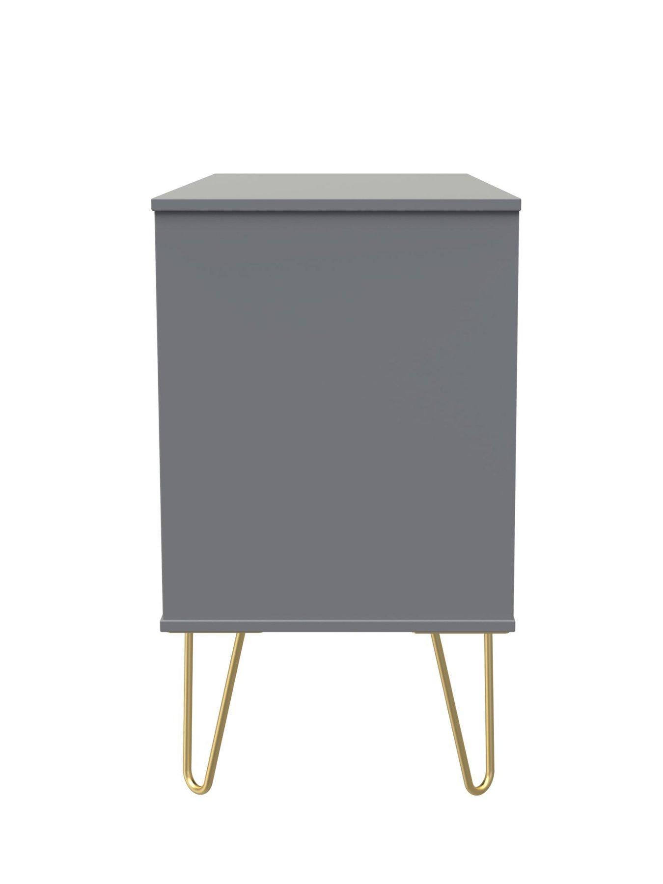 Image 6 of 6 of SWIFT Andie Ready Assembled&nbsp;3 Drawer Chest - Grey