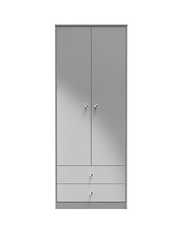 Product photograph of Swift Verity Ready Assembled 2 Door 2 Drawer Wardrobe from very.co.uk