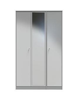 Product photograph of Swift Verity Ready Assembled Triple Mirror Wardrobe from very.co.uk