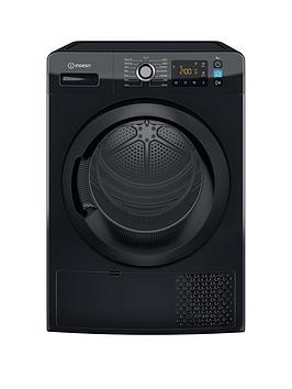 Product photograph of Indesit Ytm1192bx 9kg Heat Pump Freestanding Tumble Dryer - Black from very.co.uk