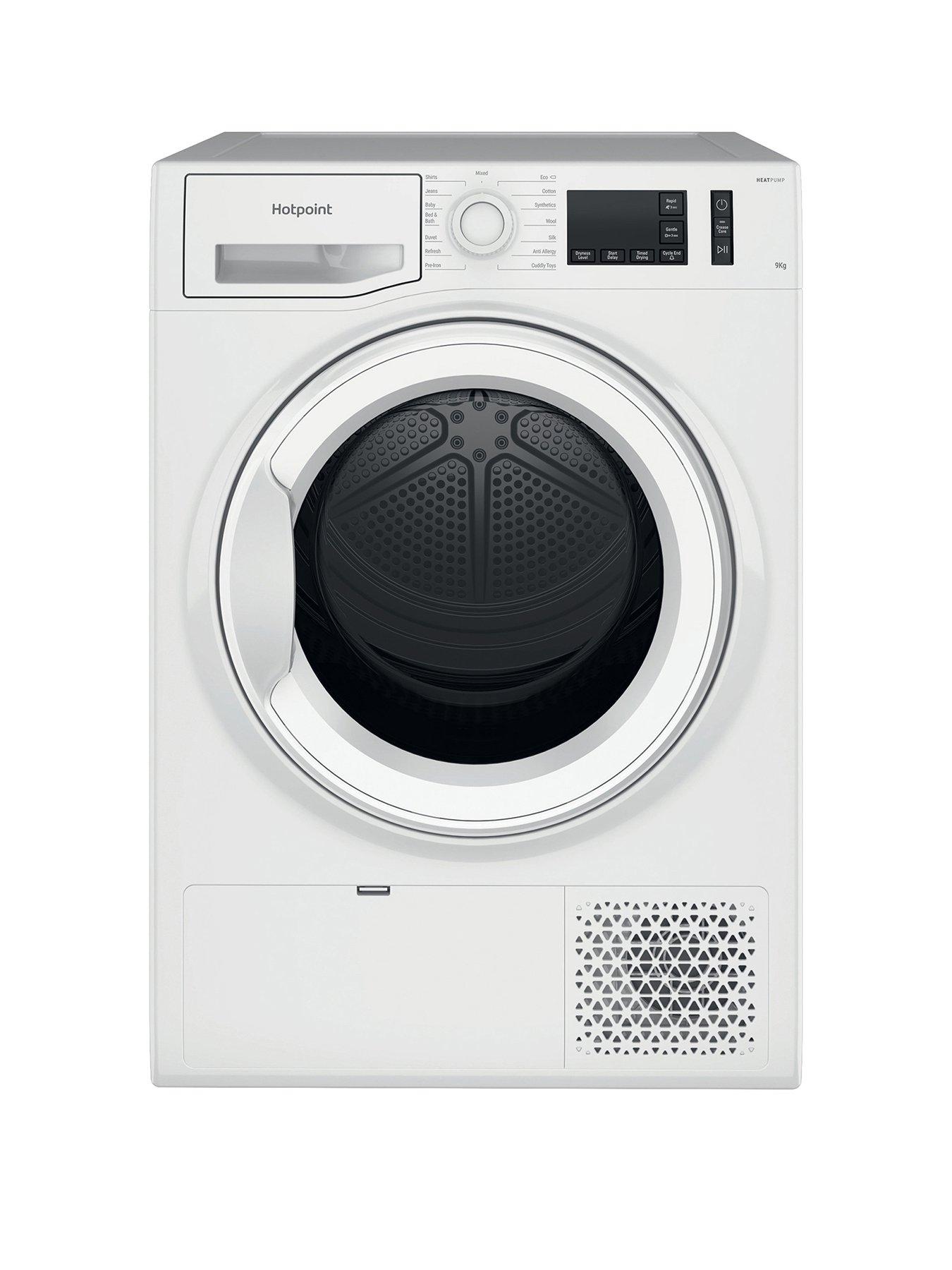 undefined Crease Care NTM1192UK 9kg Heat Pump Freestanding Tumble Dryer - White