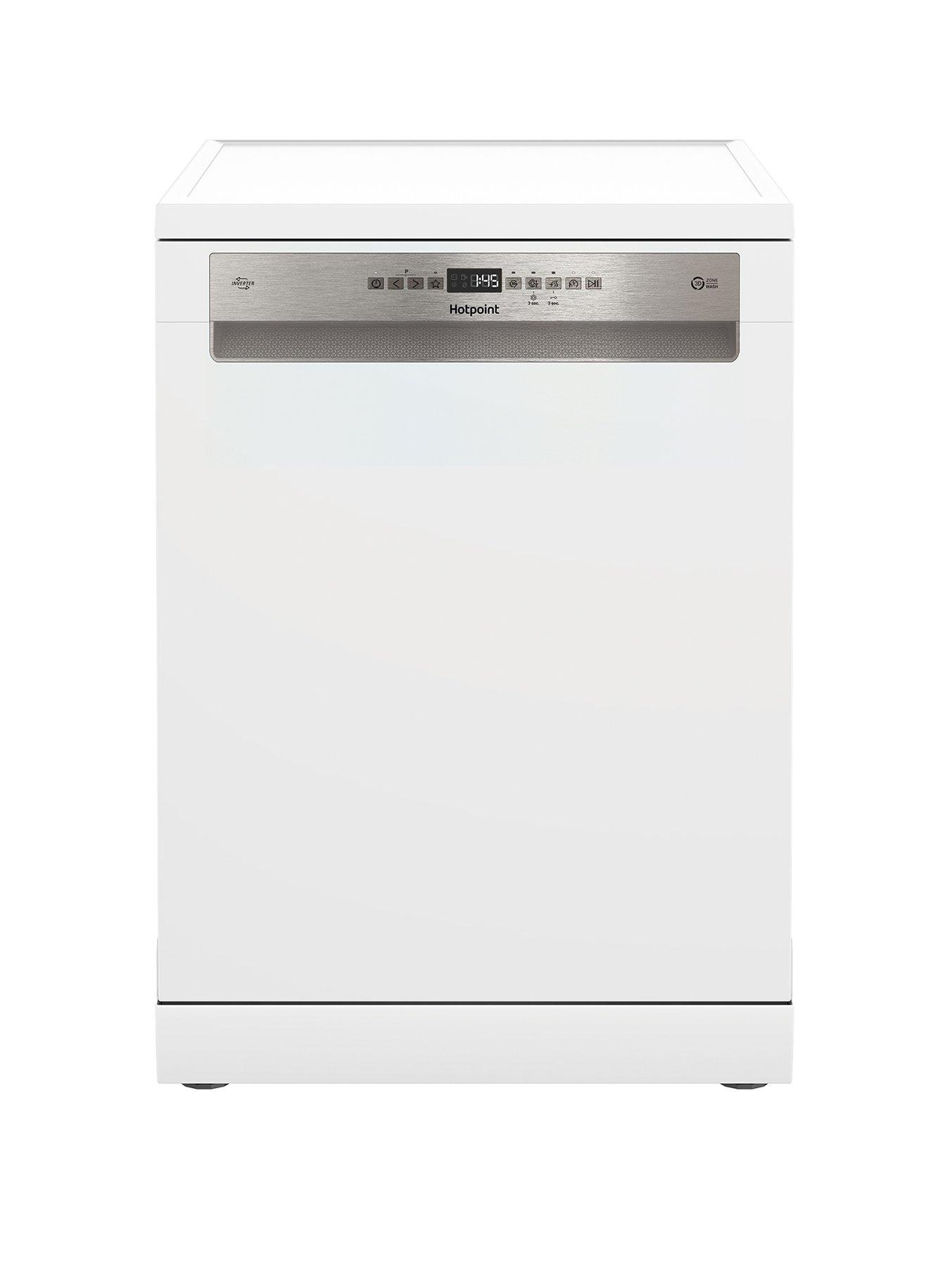 Image 1 of 7 of Hotpoint HD7FHP33UK 15 Place Full Size Freestanding Dishwasher - White