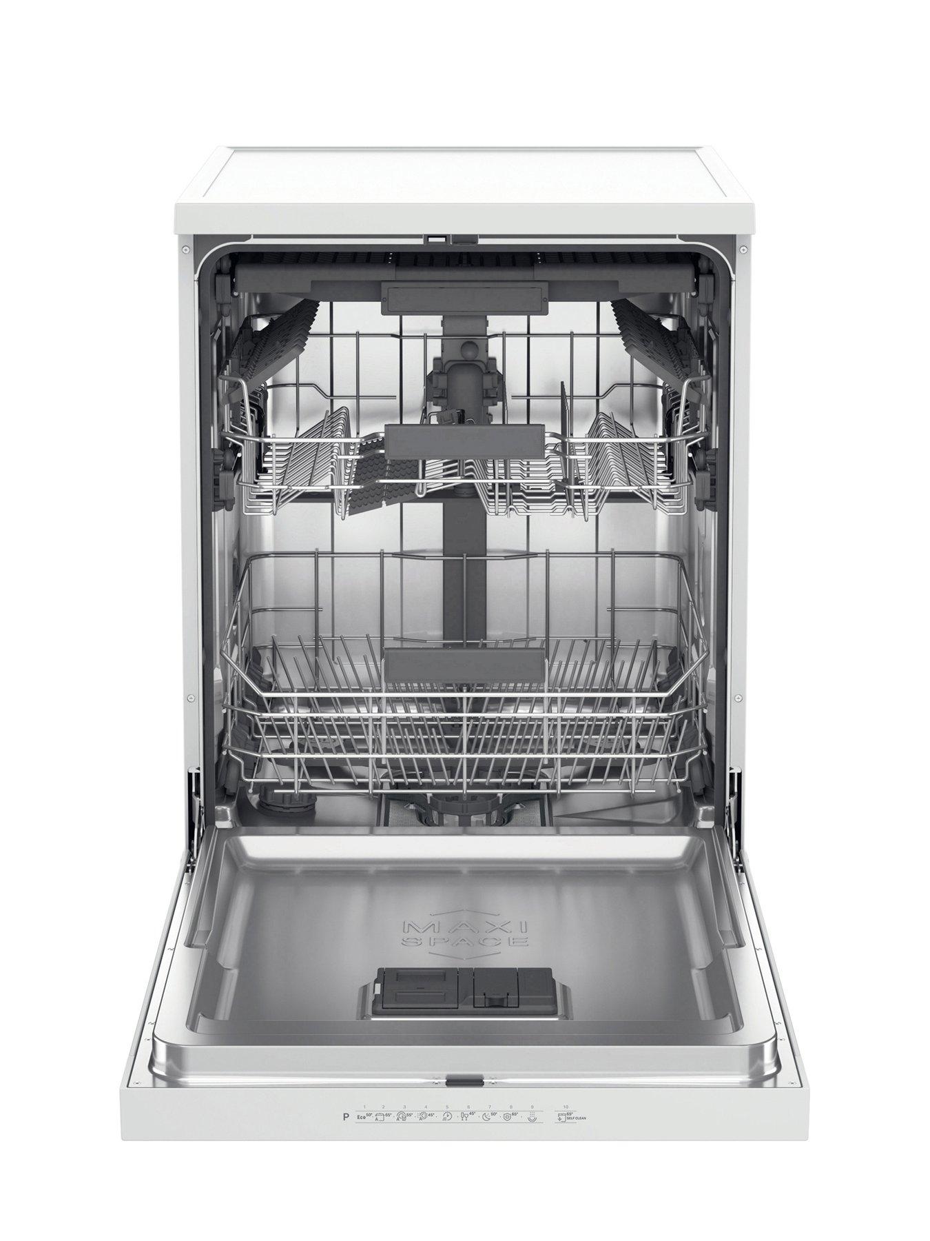 Image 2 of 7 of Hotpoint HD7FHP33UK 15 Place Full Size Freestanding Dishwasher - White