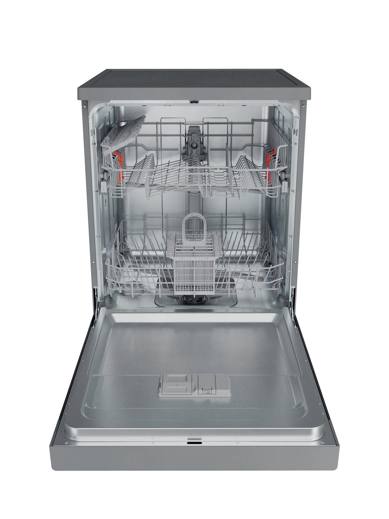 Image 2 of 7 of Hotpoint H2FHL626XUK 14 Place Full Size Freestanding Dishwasher - Silver