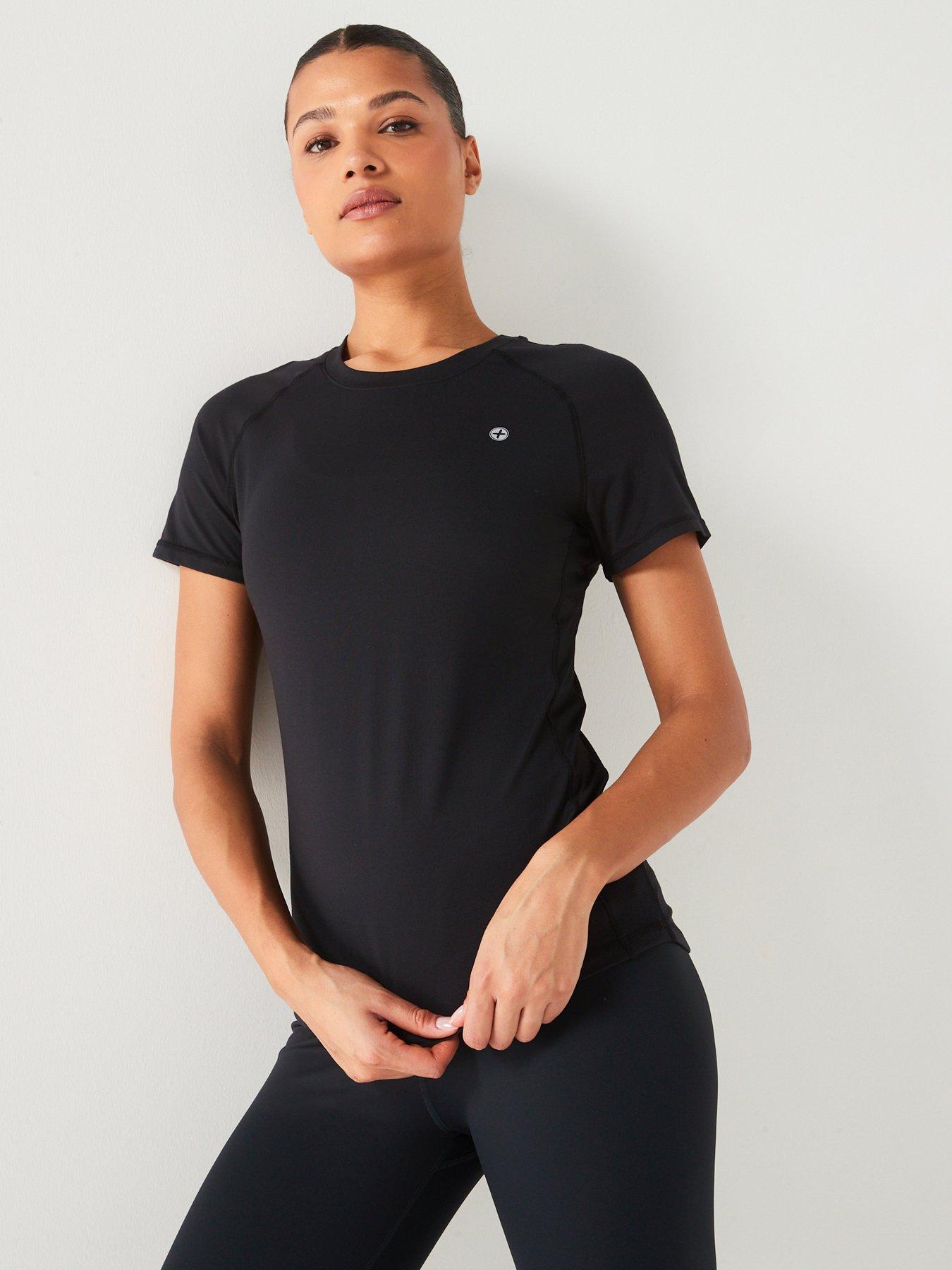 Image 1 of 5 of Gym + Coffee Women's Training Relentless Tee - Black