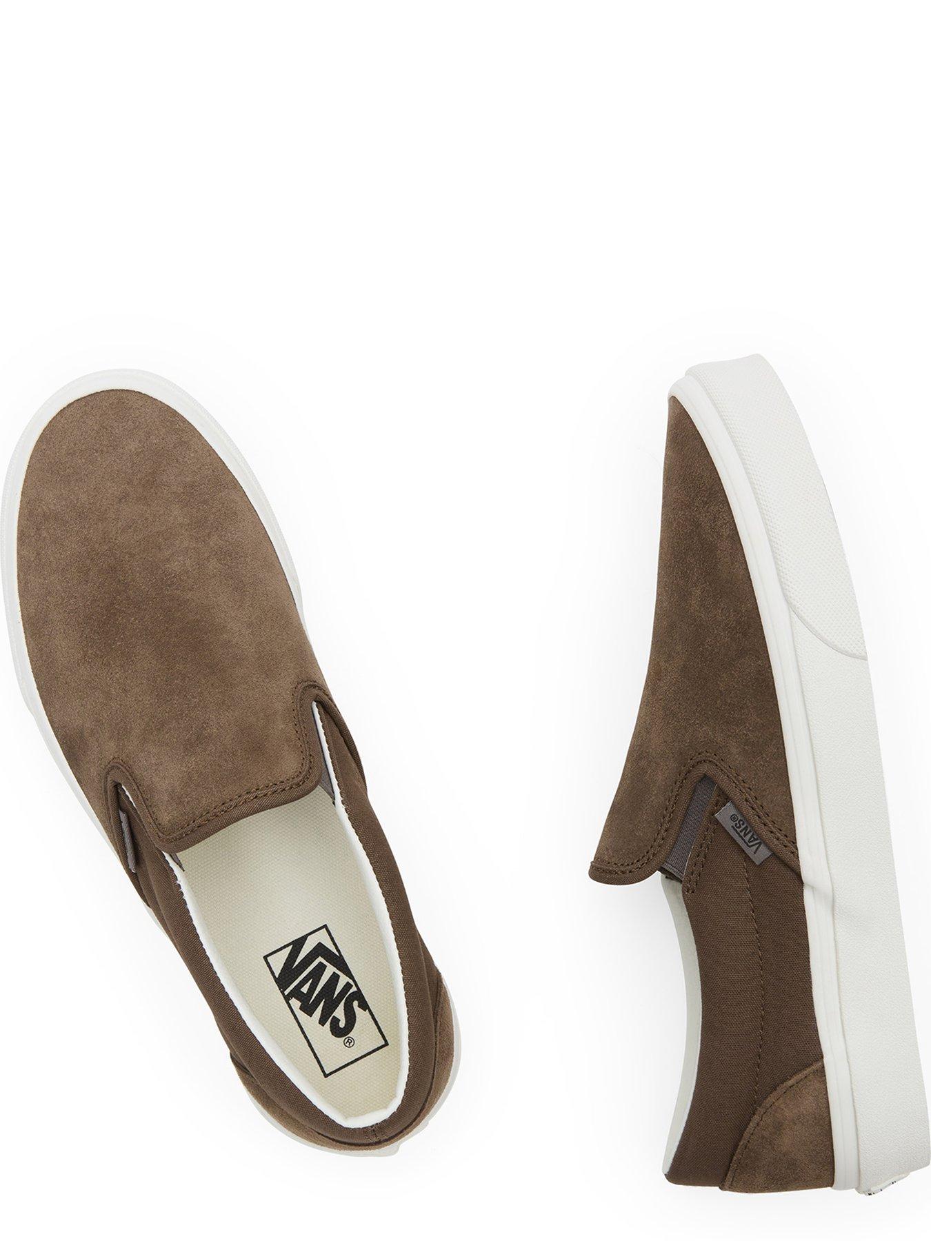 Vans Mens Classic Slip On Trainers Brown Very