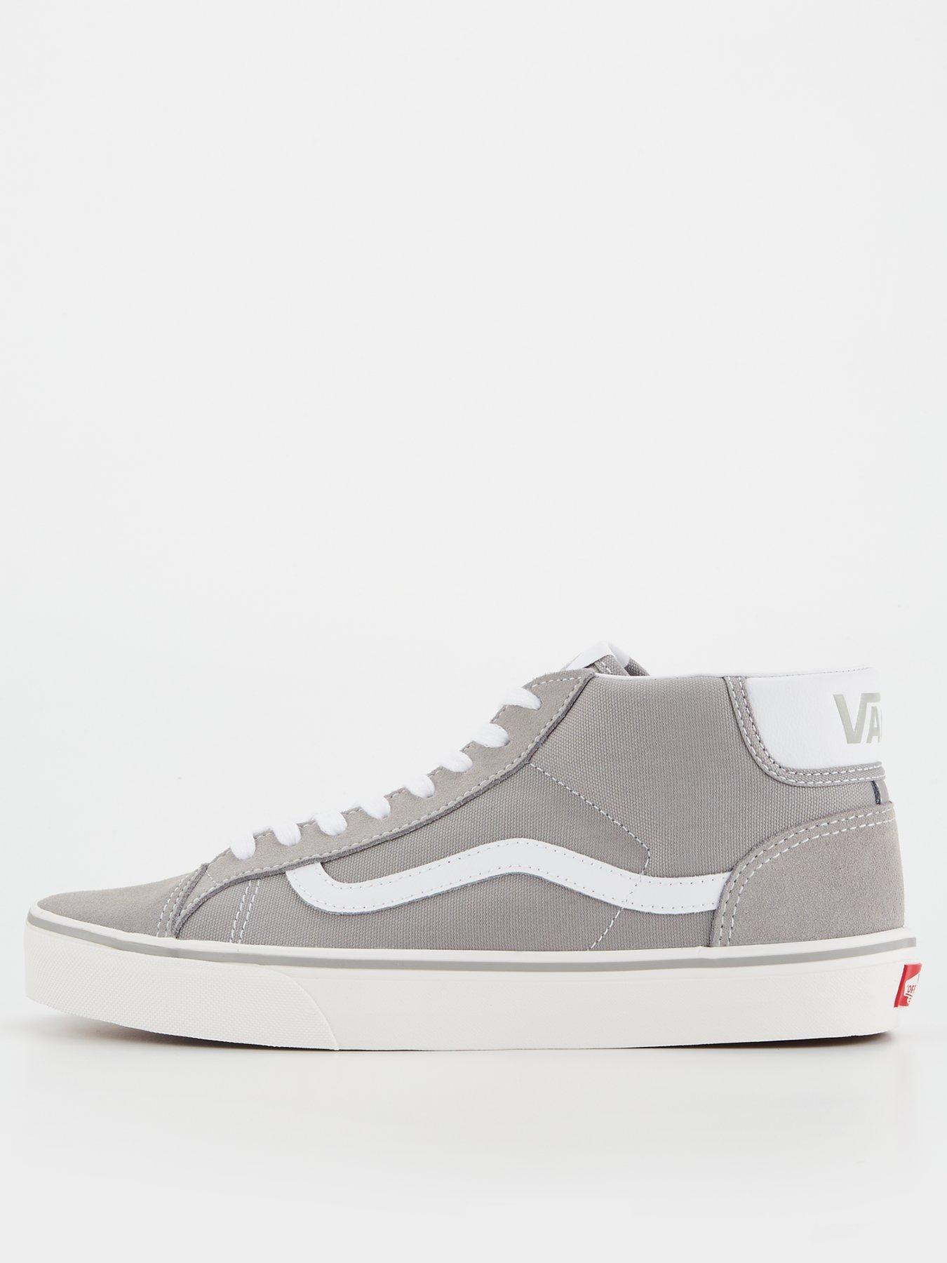 Vans mid hot sale grey