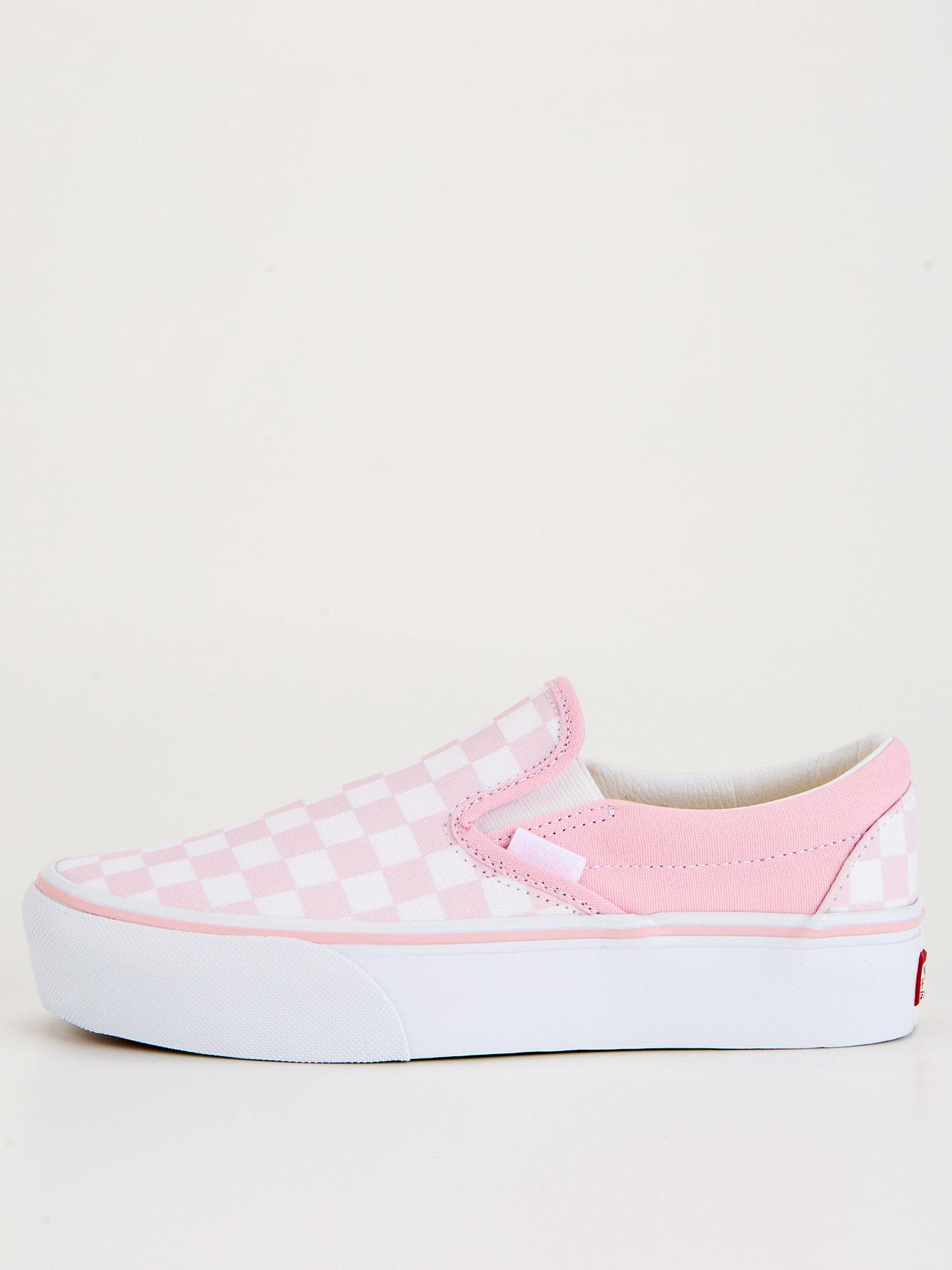 Vans Womens Old Skool Platform Trainers Pink Very