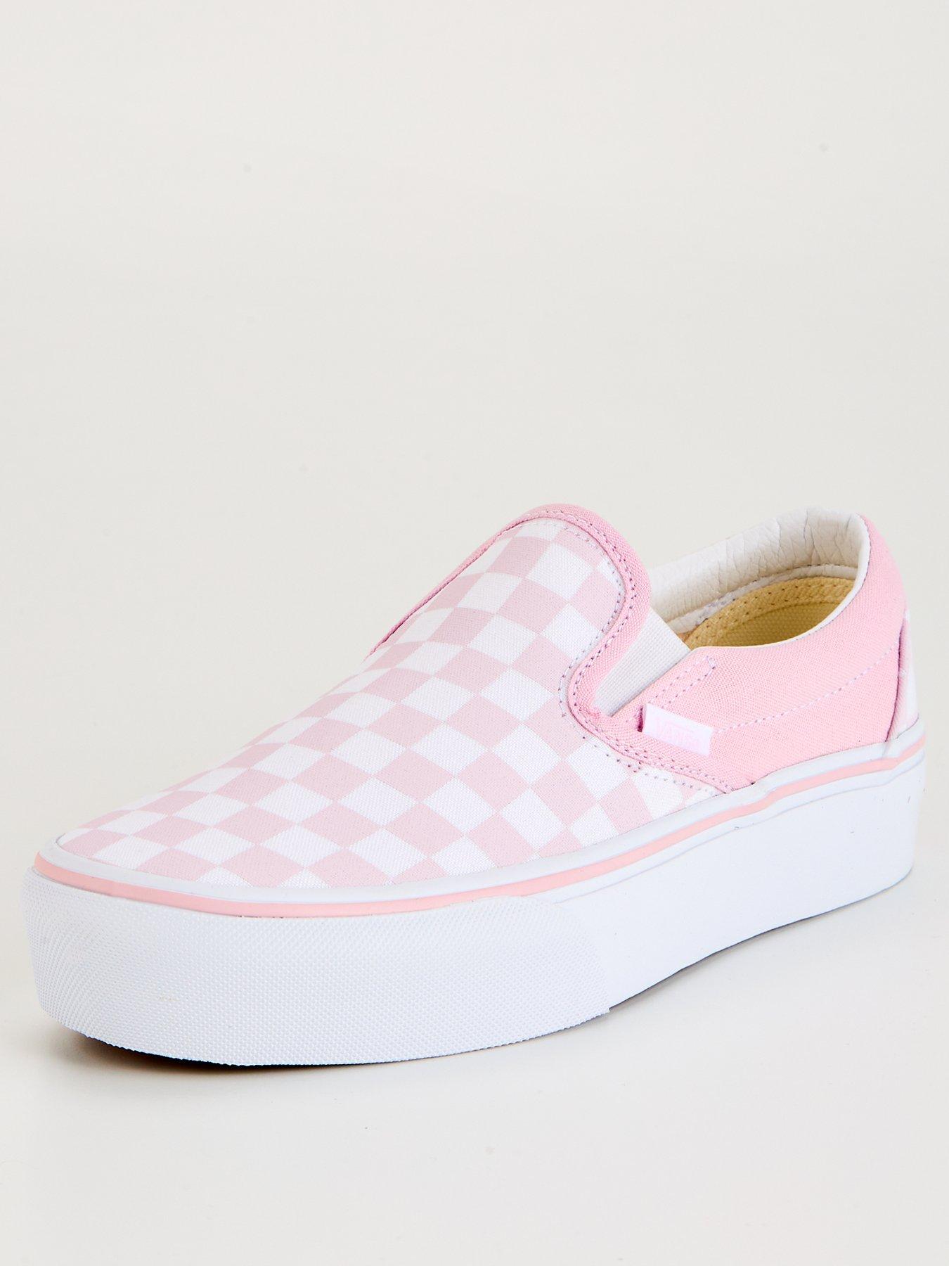 Vans Womens Classic Slip-on Platform Trainers - Pink | Very.co.uk