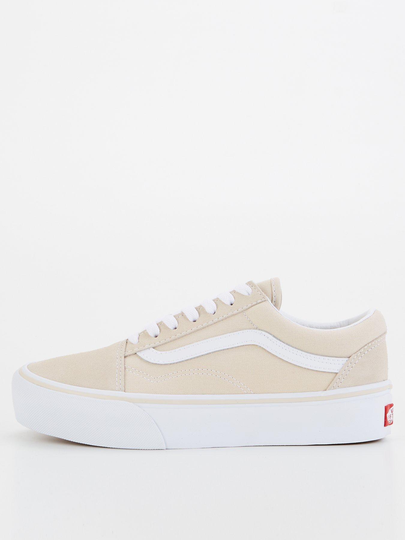 undefined Womens Old Skool Platform Trainers - Blue - Beige