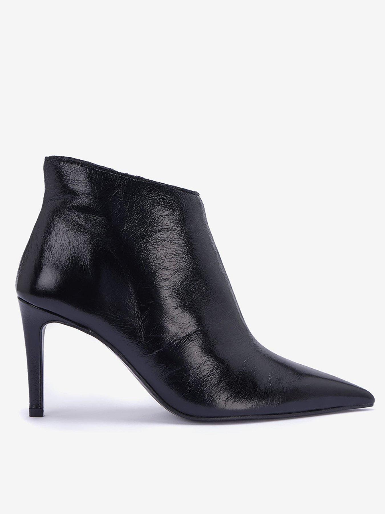 Black heeled clearance ankle boots uk