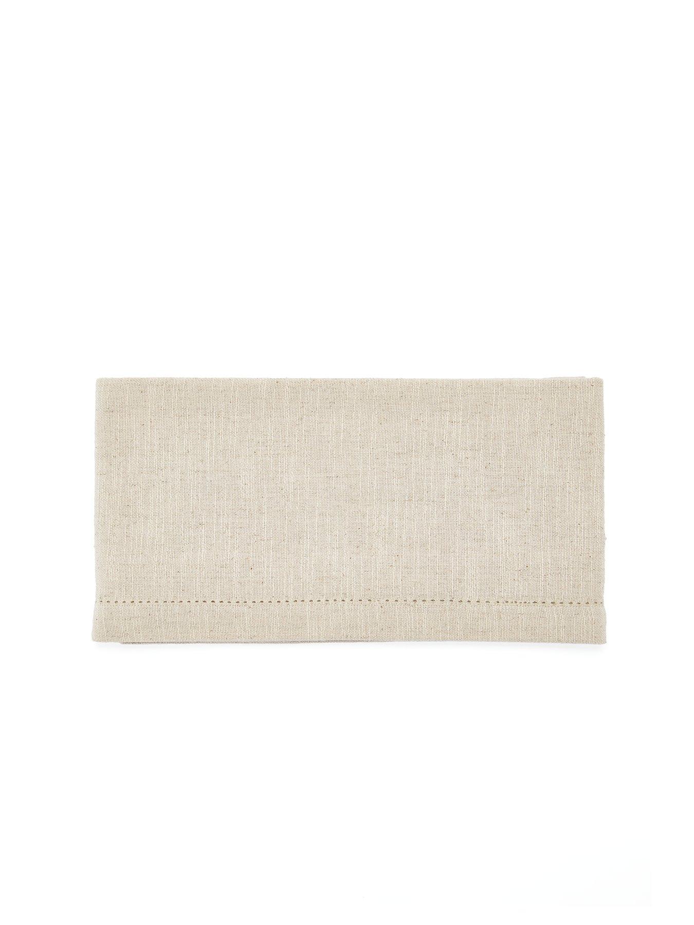 Image 3 of 4 of Very Home Linen Table Runner in Stone