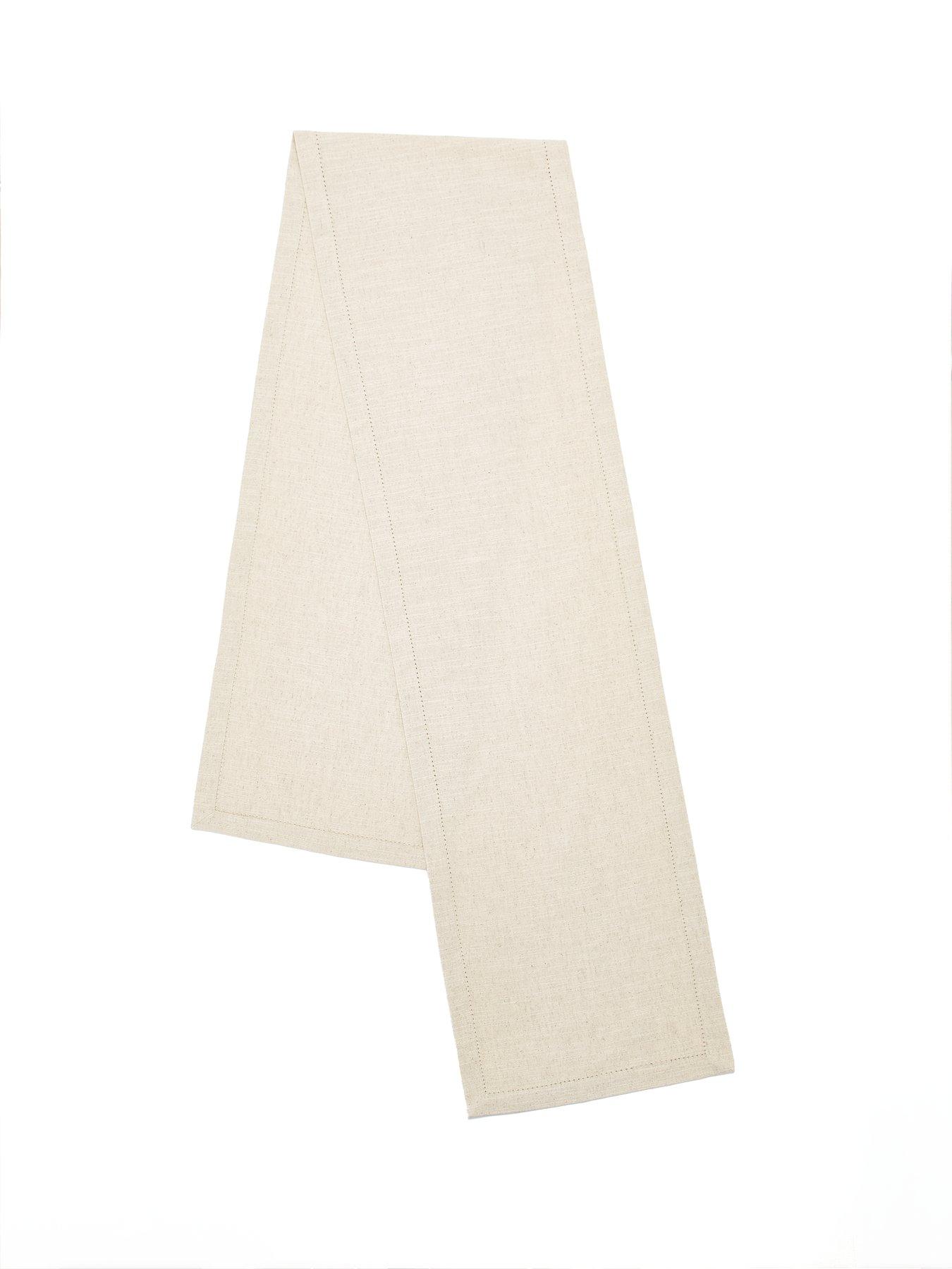 Image 4 of 4 of Very Home Linen Table Runner in Stone