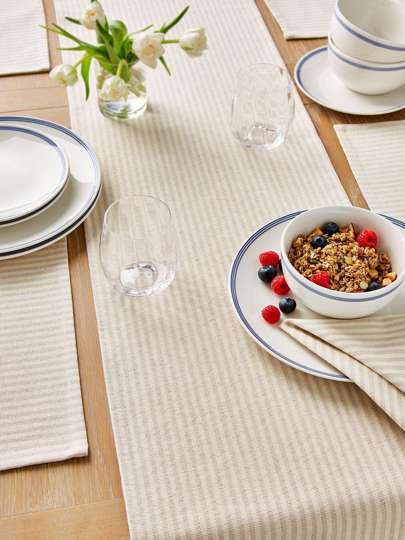 Very Home Striped Table Runner
