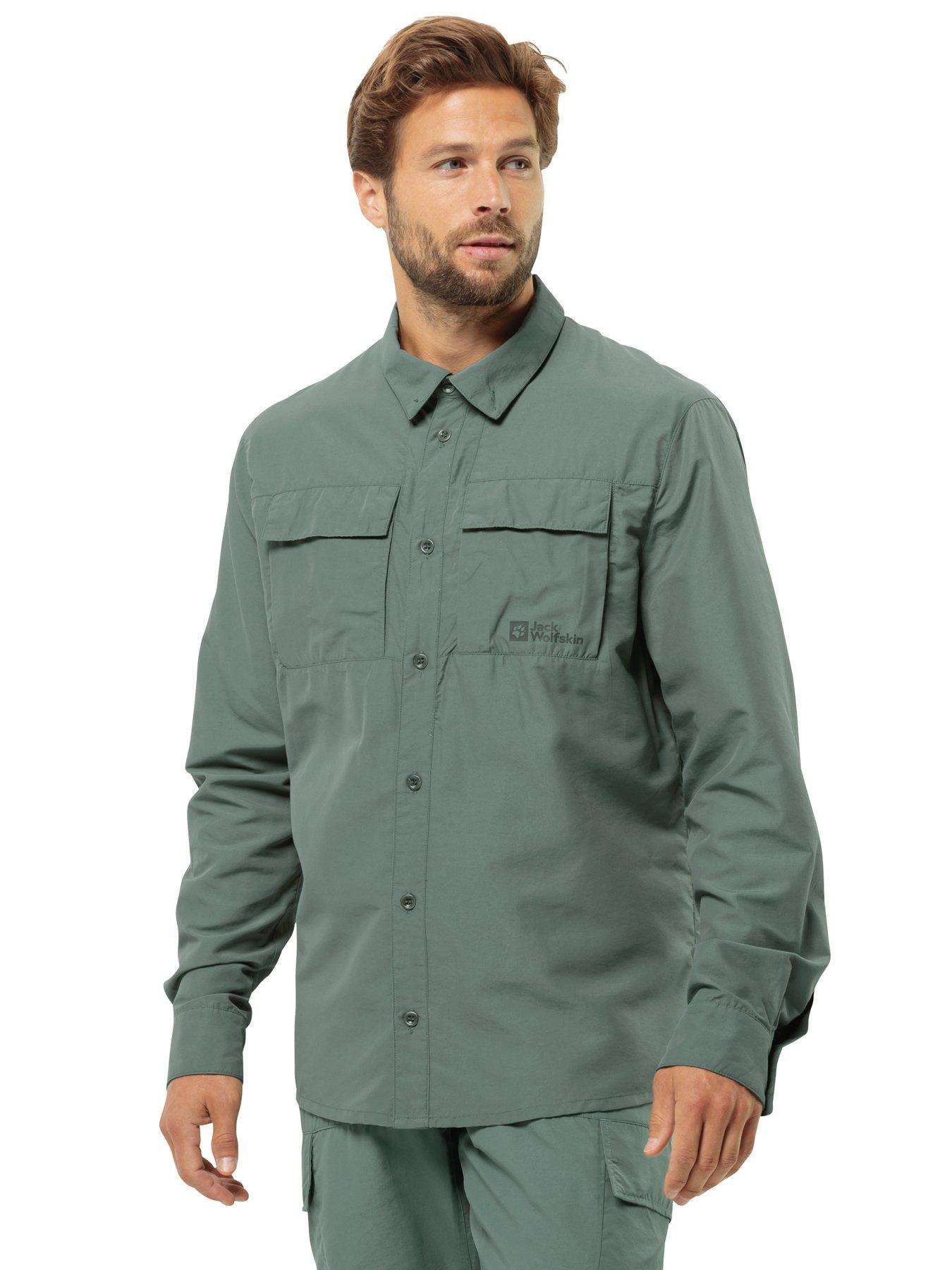 undefined Mens Barrier Long Sleeve Shirt - Green