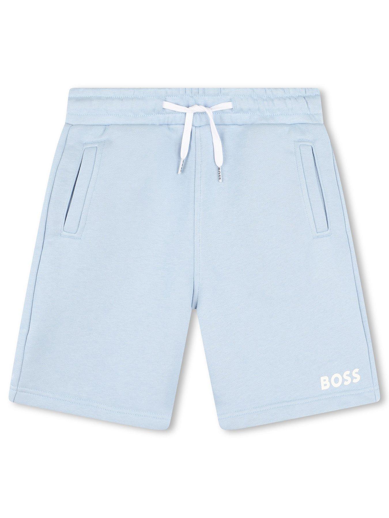 boss-boys-logo-jog-shorts-pale-blue