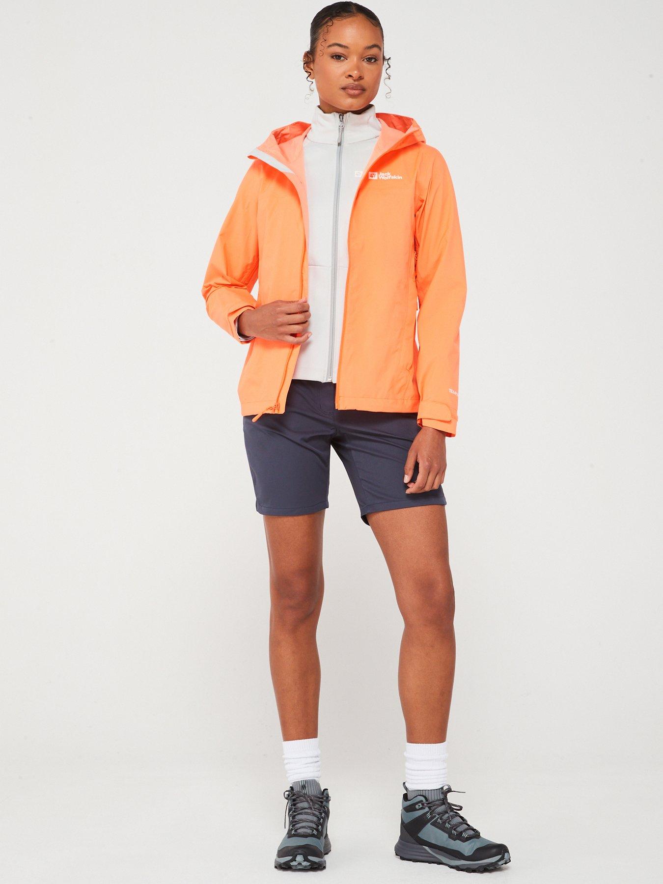 Jack Wolfskin Womens Elsberg 2.5l Waterproof Jacket Orange Very