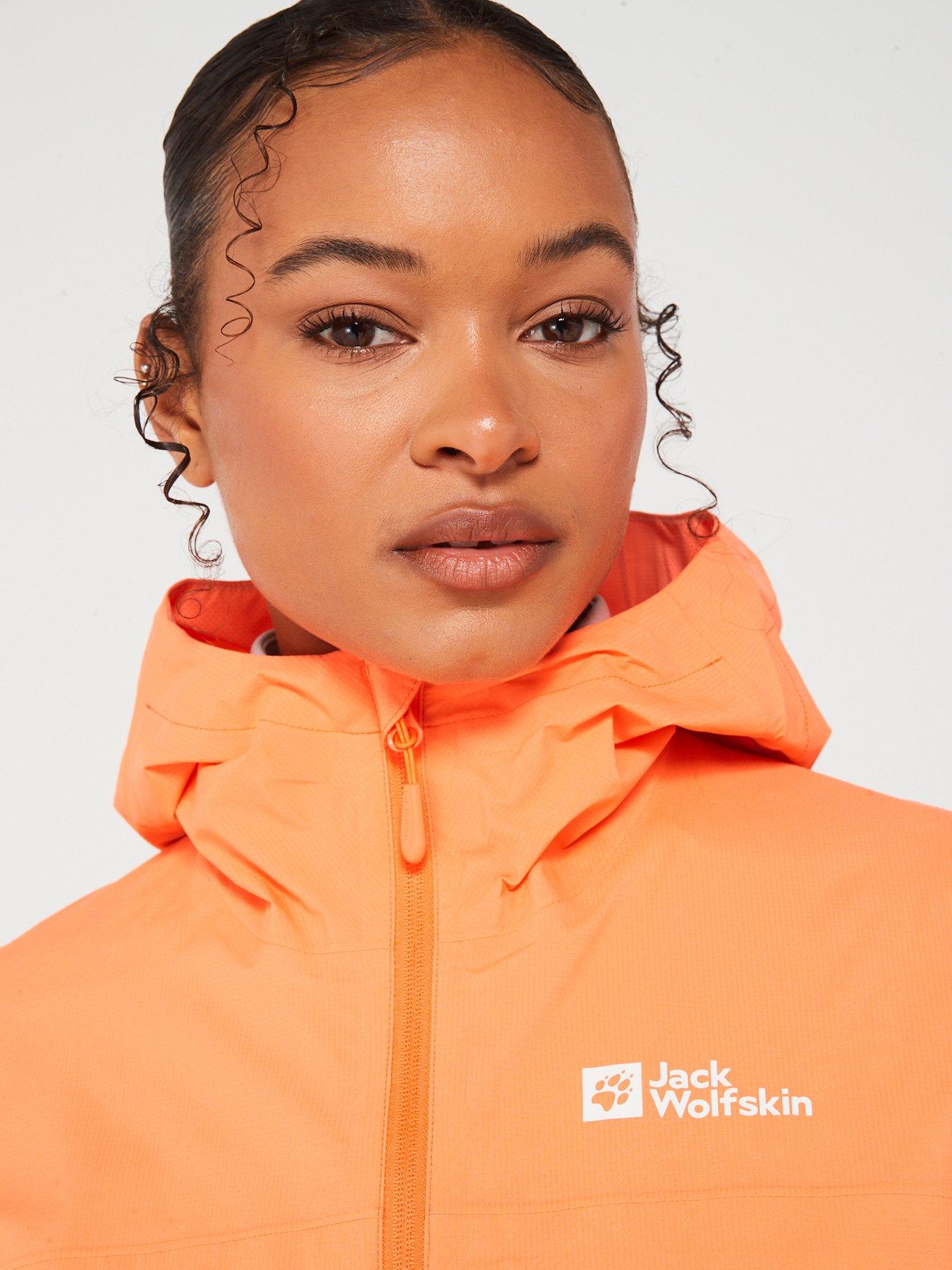 Jack Wolfskin Womens Elsberg 2.5l Waterproof Jacket Orange Very