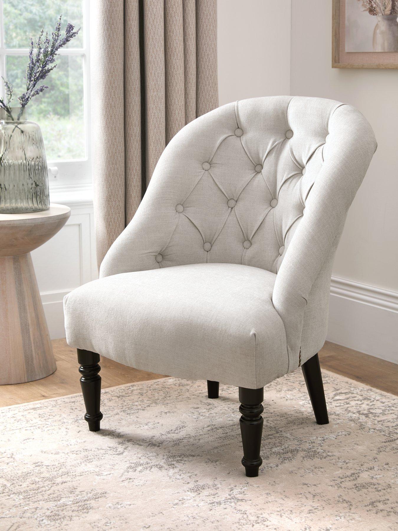 Product photograph of Very Home Leigh Fabric Armchair from very.co.uk