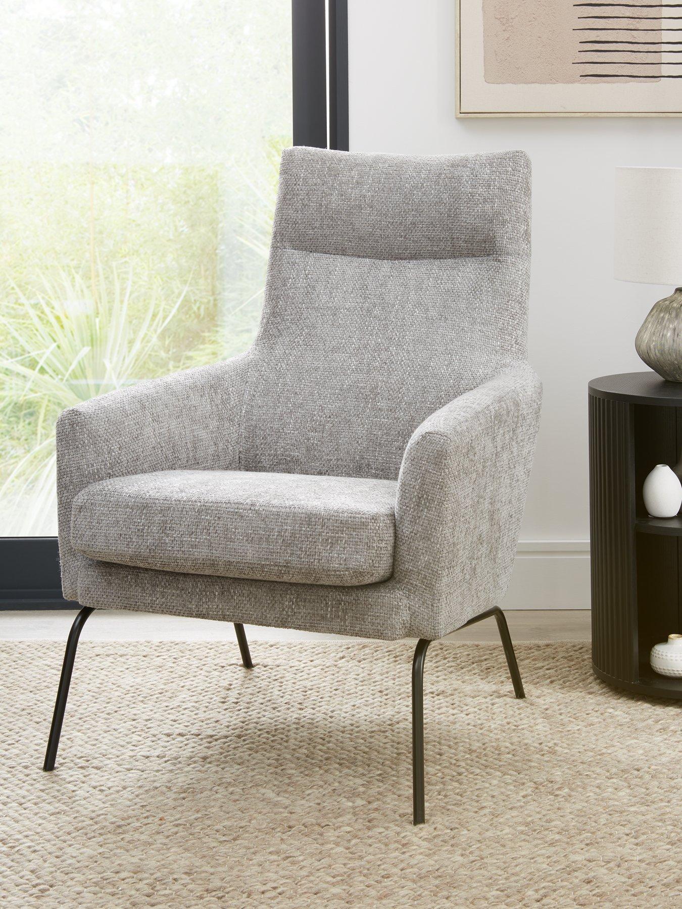 Product photograph of Very Home Como Fabric Armchair from very.co.uk