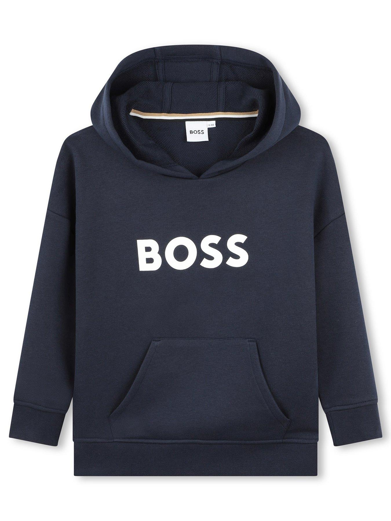 boss-boys-logo-hoodie-navy