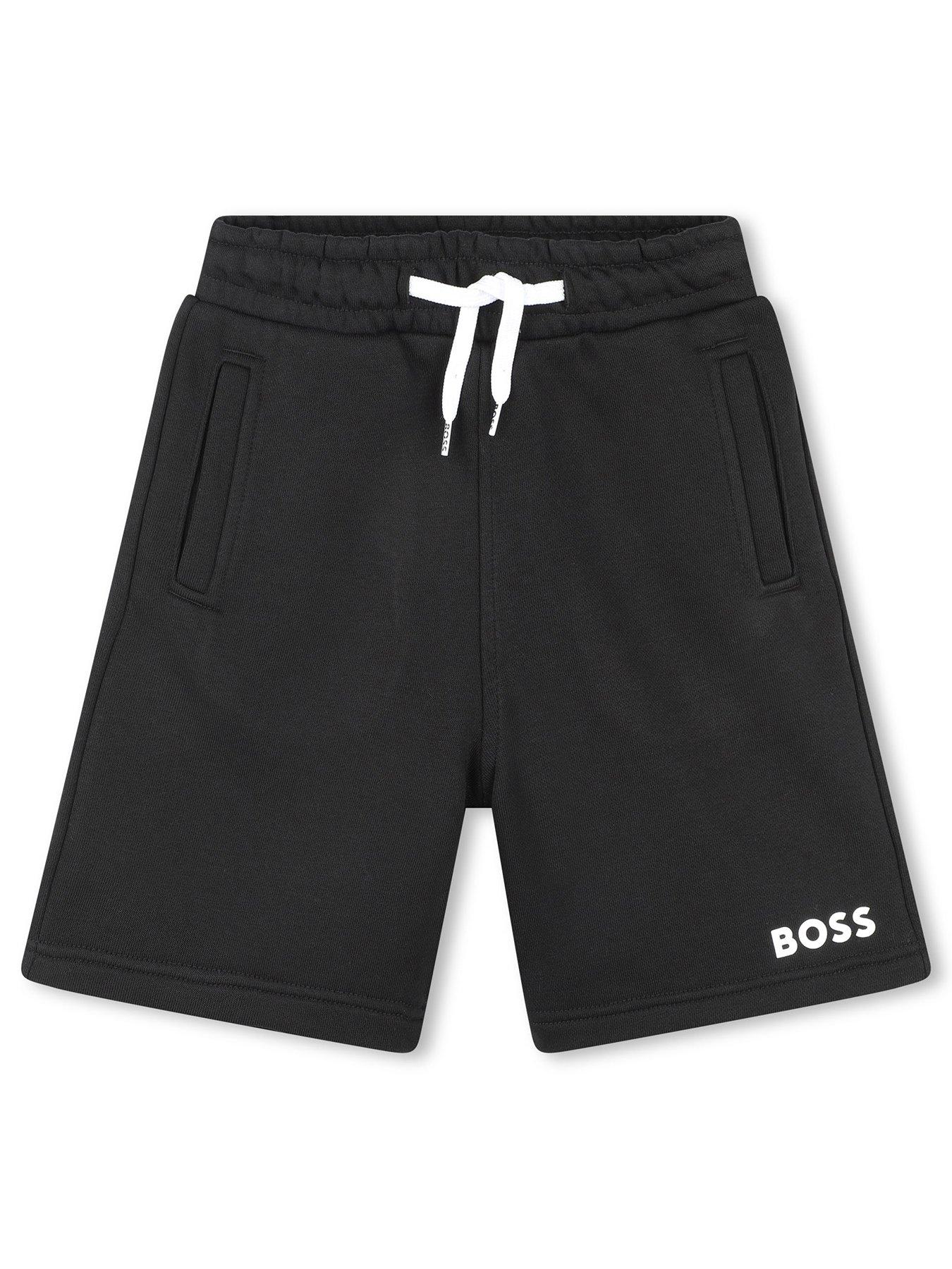 boss-boys-logo-jog-shorts-black