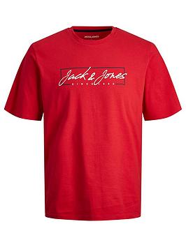 jack & jones junior boys zuri short sleeve t-shirt - true red